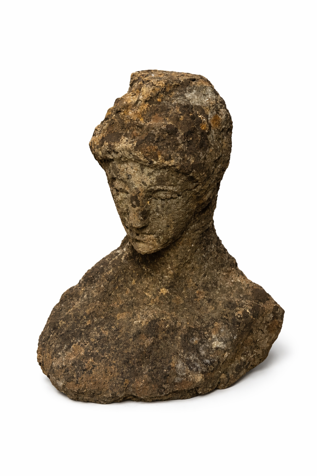 Italian Stone Torso Sculpture