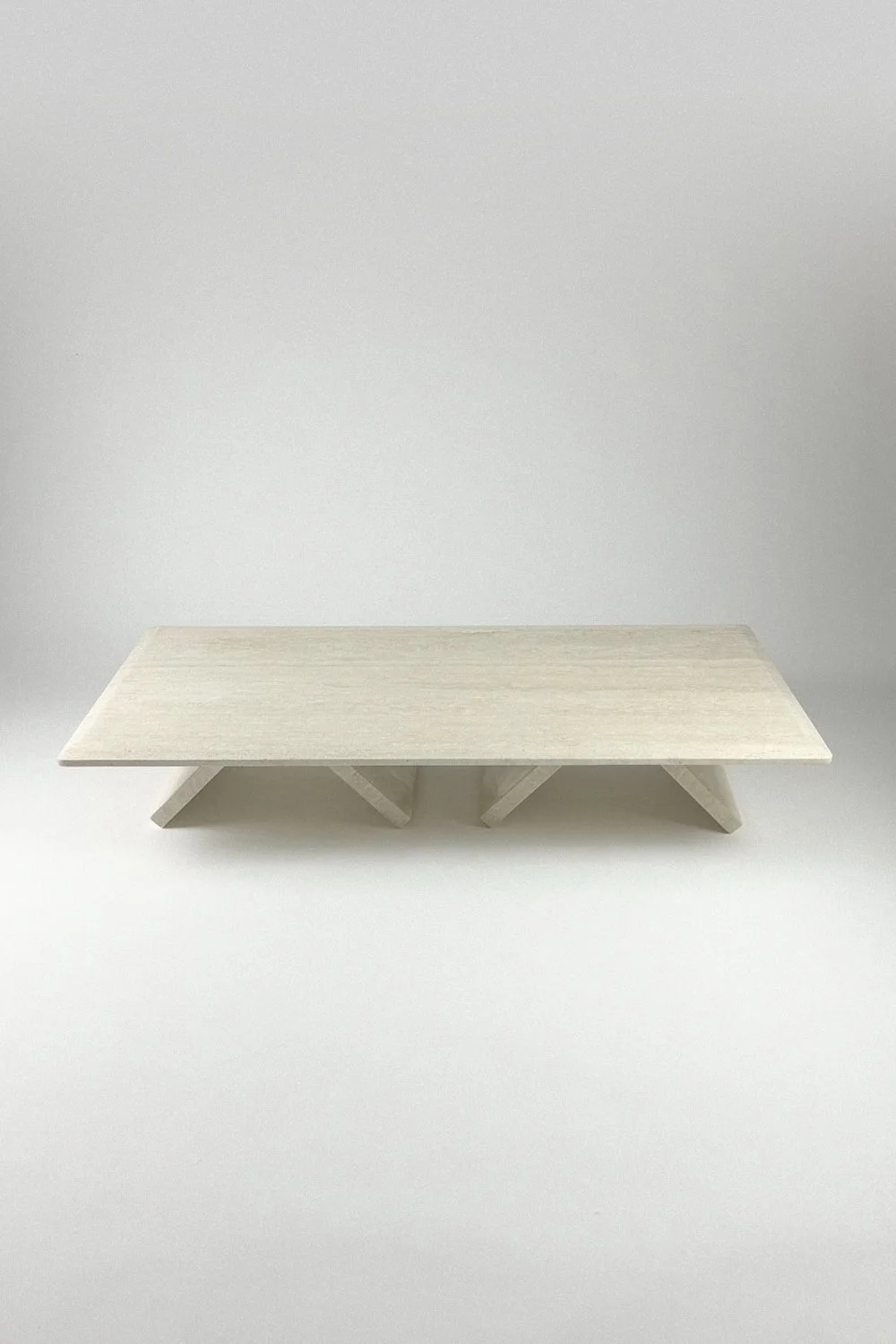 Sculptural Travertine Coffee Table with Adjustable Heights, Italy, 1970s