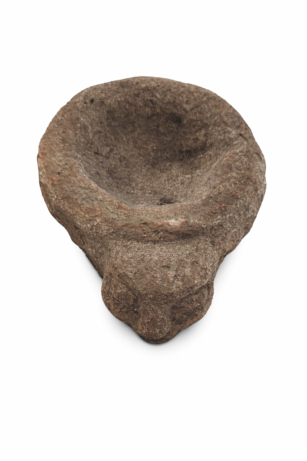 Anthropomorphic Stone Mortar with Carved Ancient Human Face vv.png