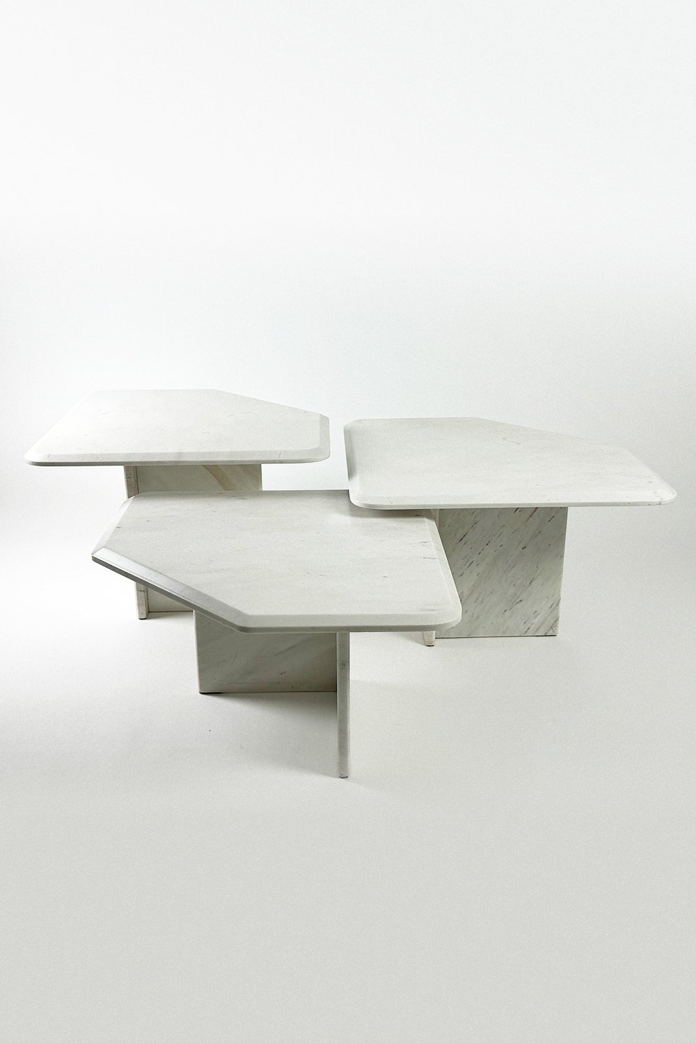 Trio of Marbre Coffee Tables, 1970’s