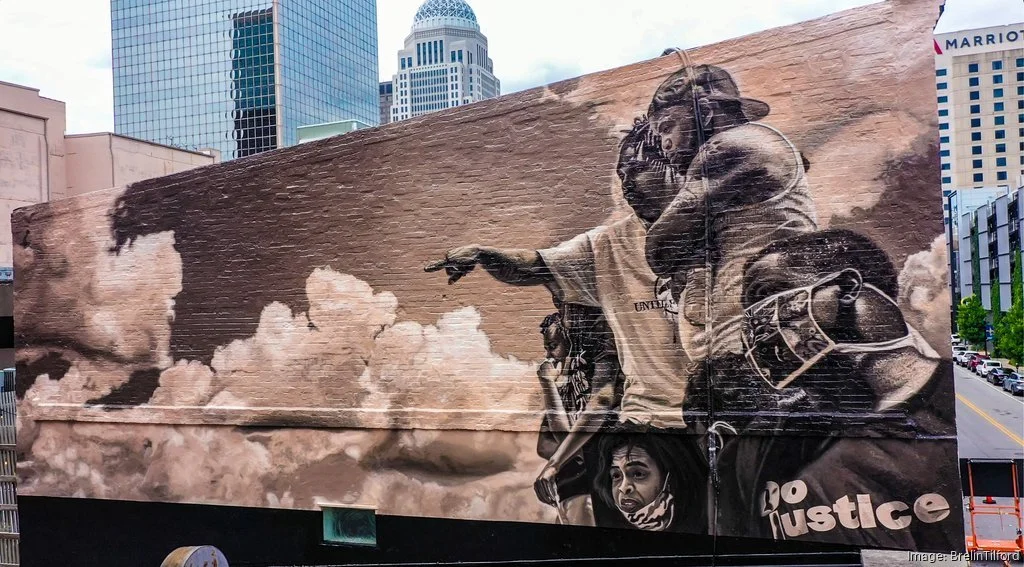 NIMBUS commemorates 2020 protests with mural.