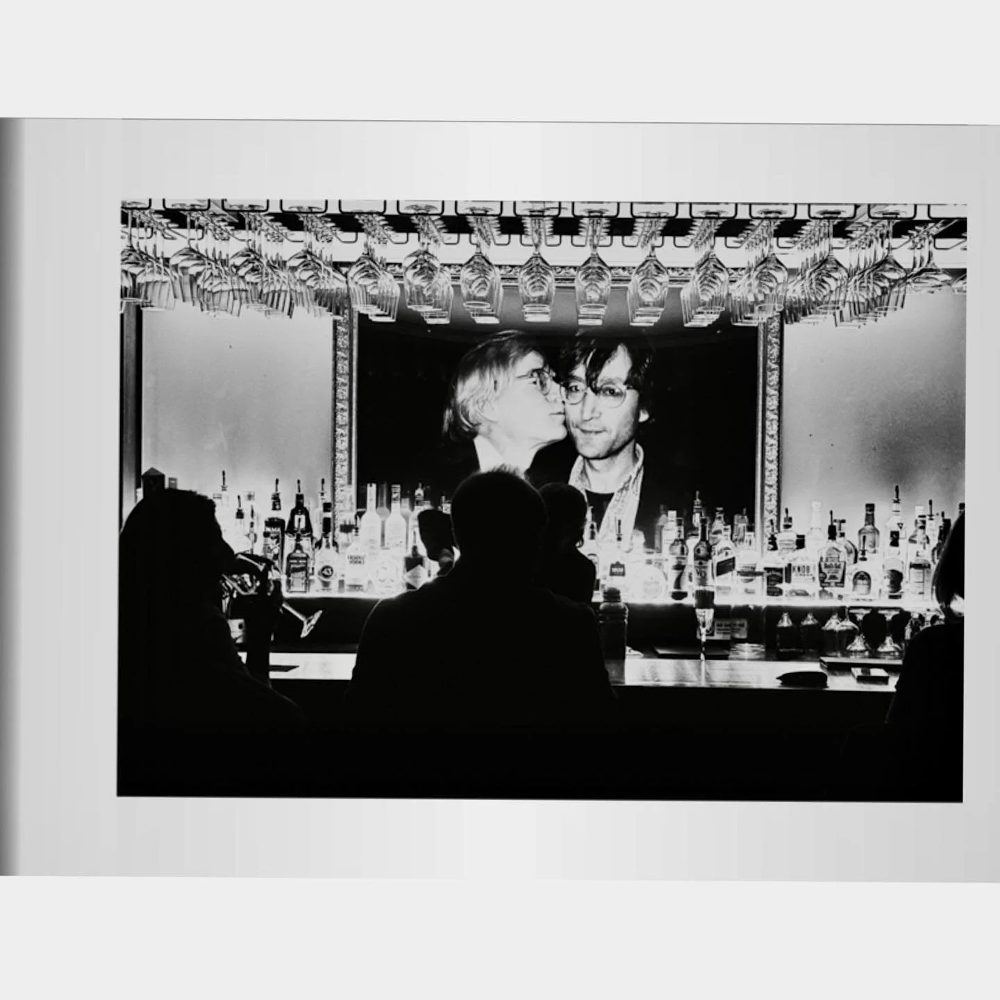 The iconic Makos photograph of Andy Warhol kissing John Lennon has been behind the bar since Bar Louis opened in 2006 at Hotel  Fauchere in Milford, PA&hellip;...#pramitmitraphotography #pramitmitra #bnw #bnwphotography #bnw_captures #blackandwhiteph