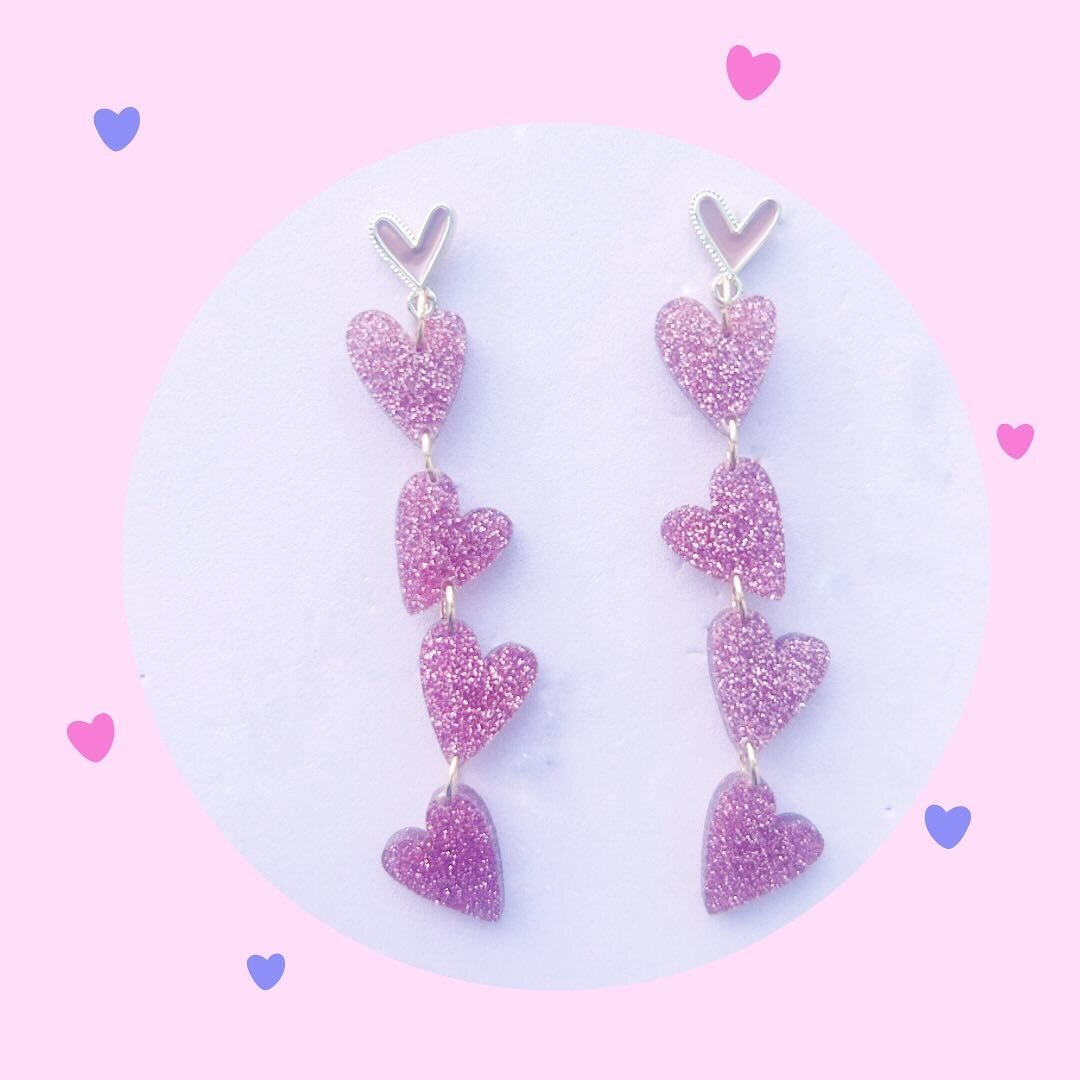 The cutest dangle hearts you ever did see 💘✨