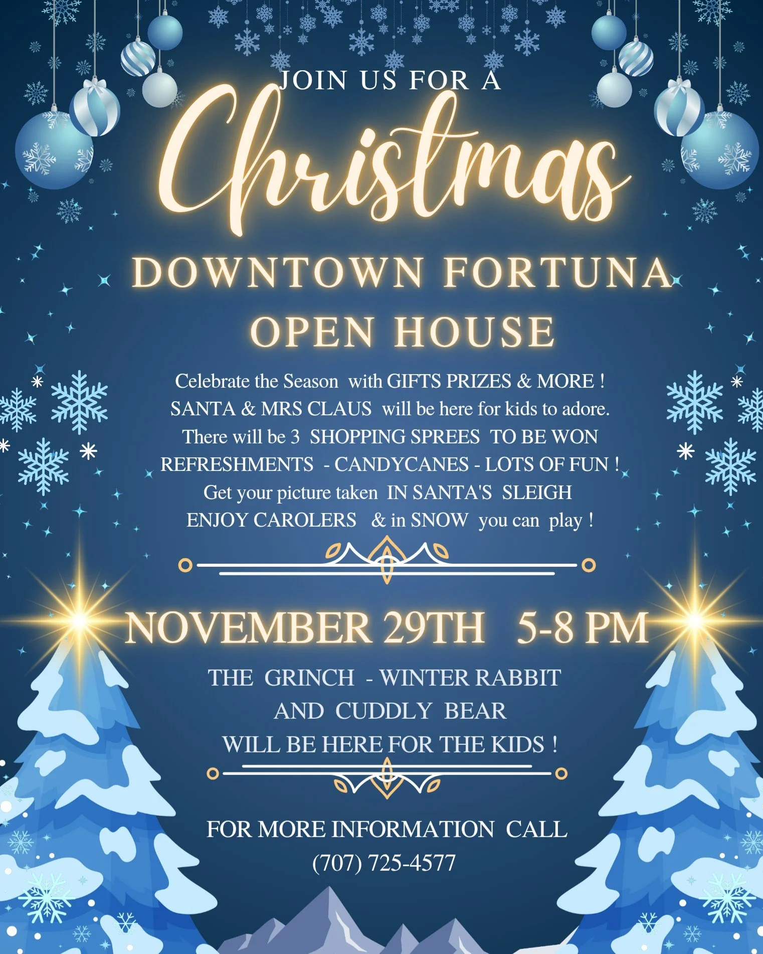 Christmas Downtown Fortuna Open House