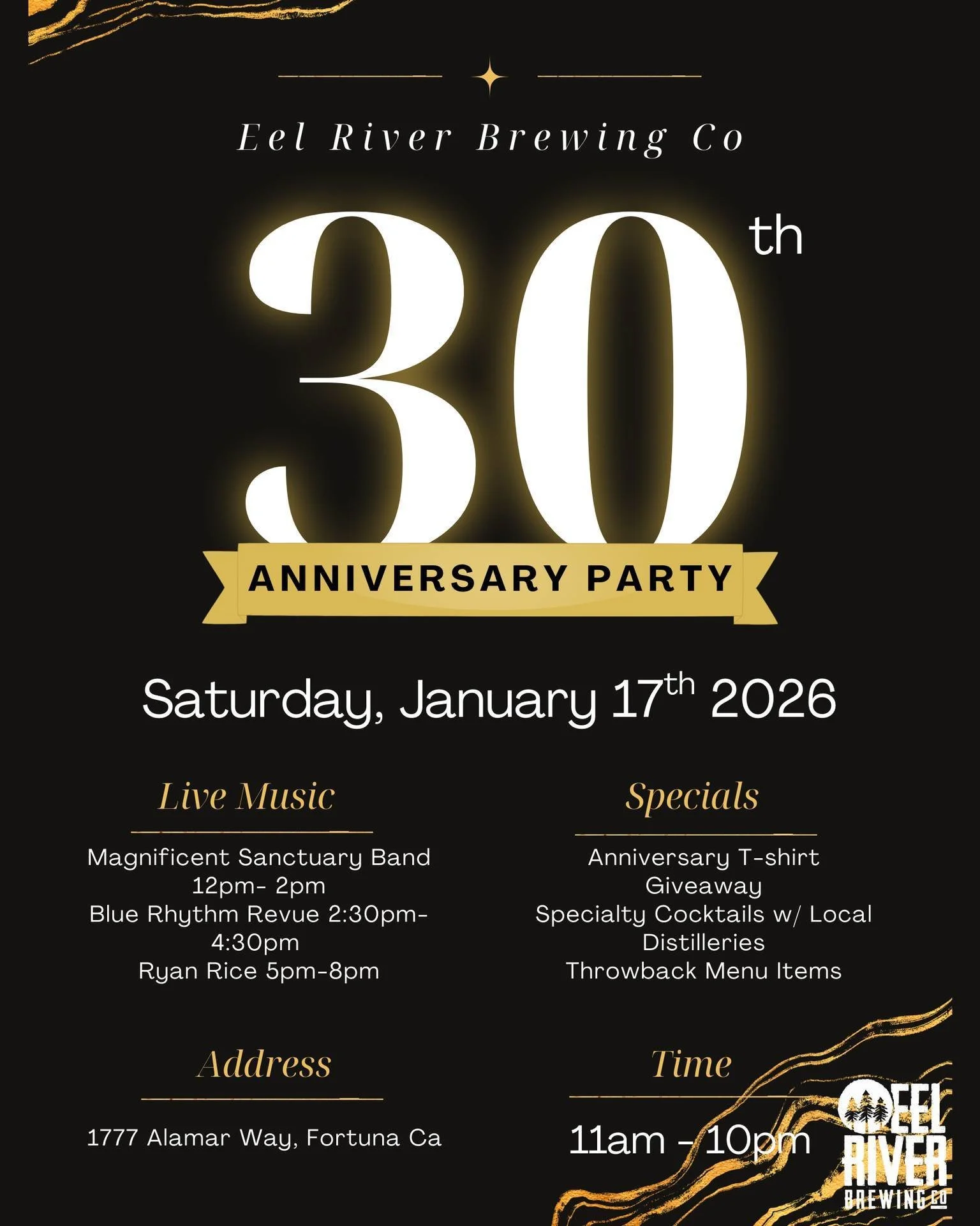 Eel River Brewing Co. 30th Anniversary Celebration