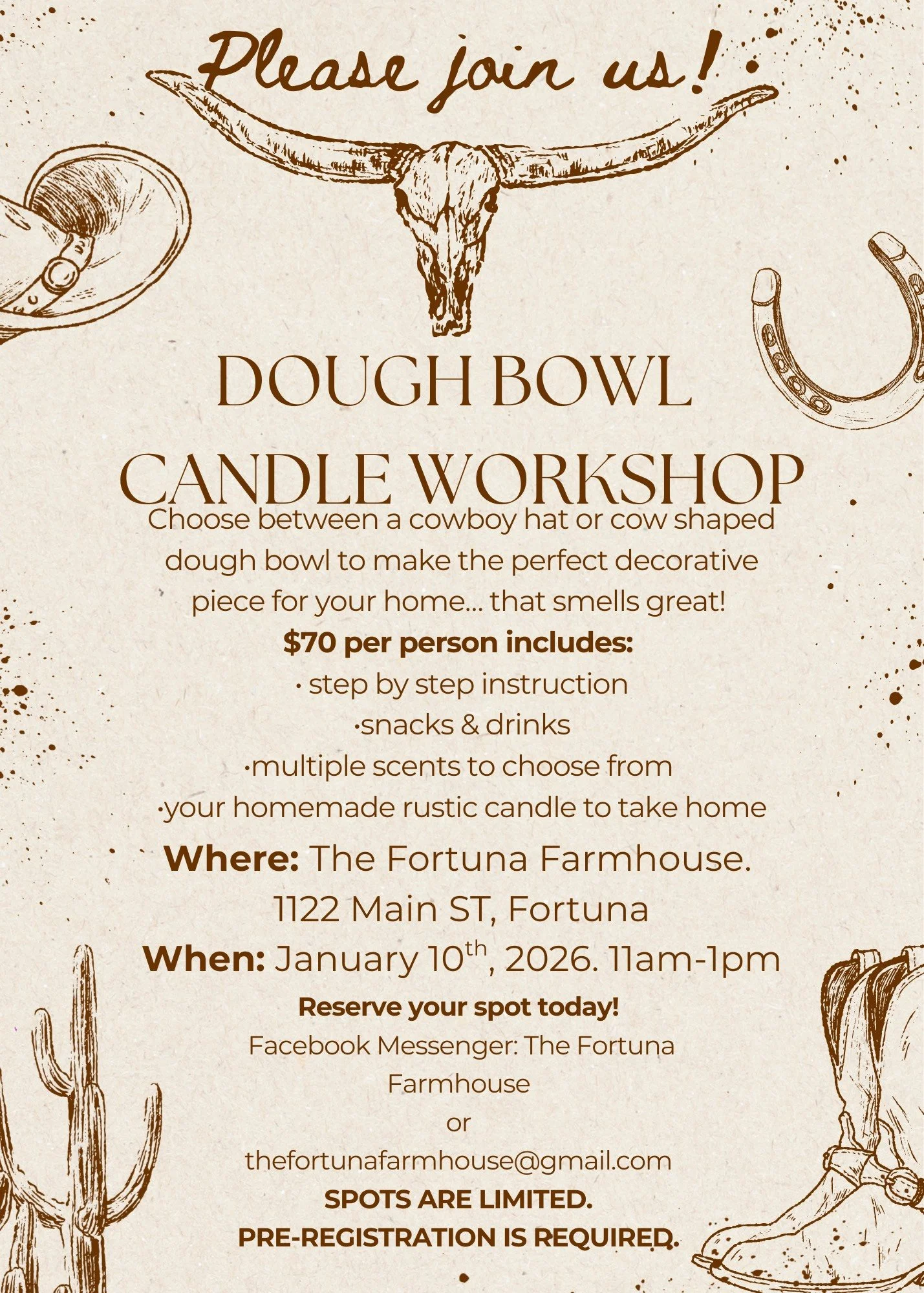 Dough Bowl Candle Workshop