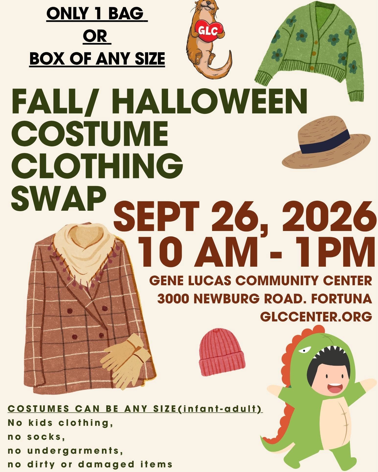 Fall/Halloween Costume Clothing Swap