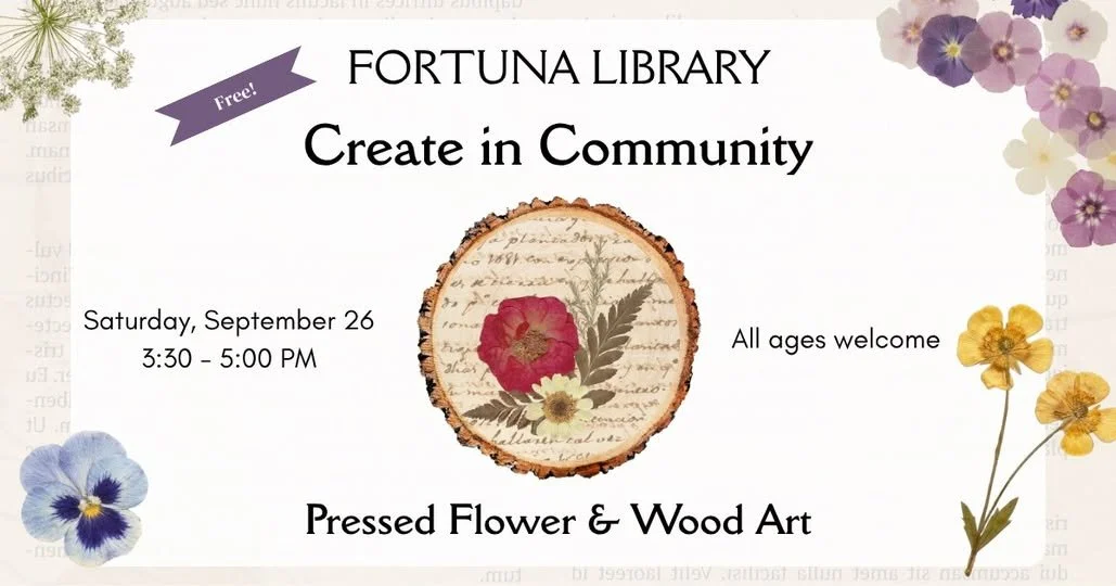 Create in Community - Pressed Flower & Wood Art
