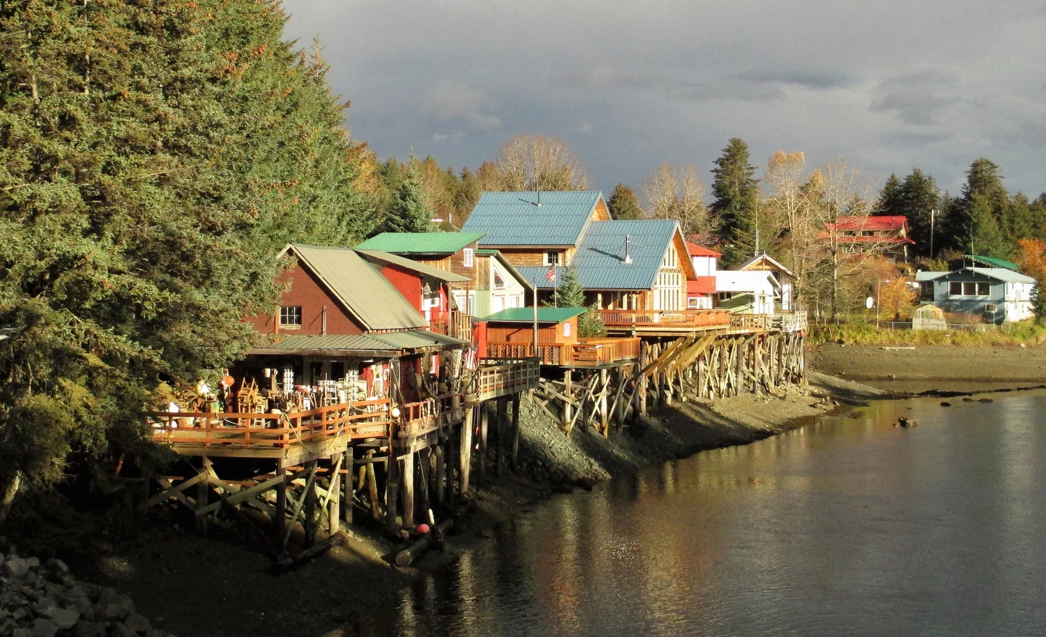 Seldovia boardwalk and slough