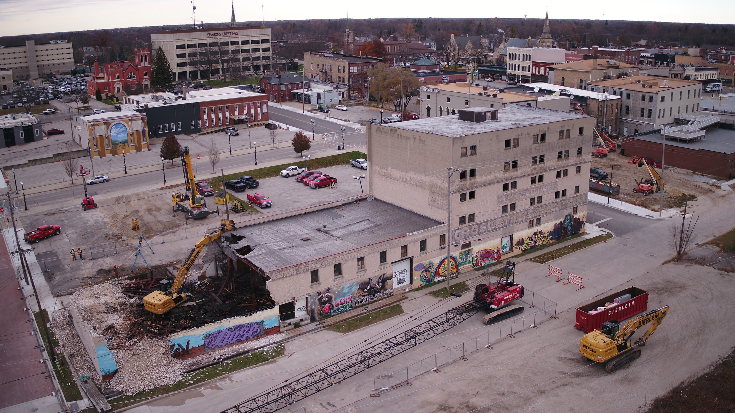 Bierlein Demolish Downtown Saginaw Building for New Development