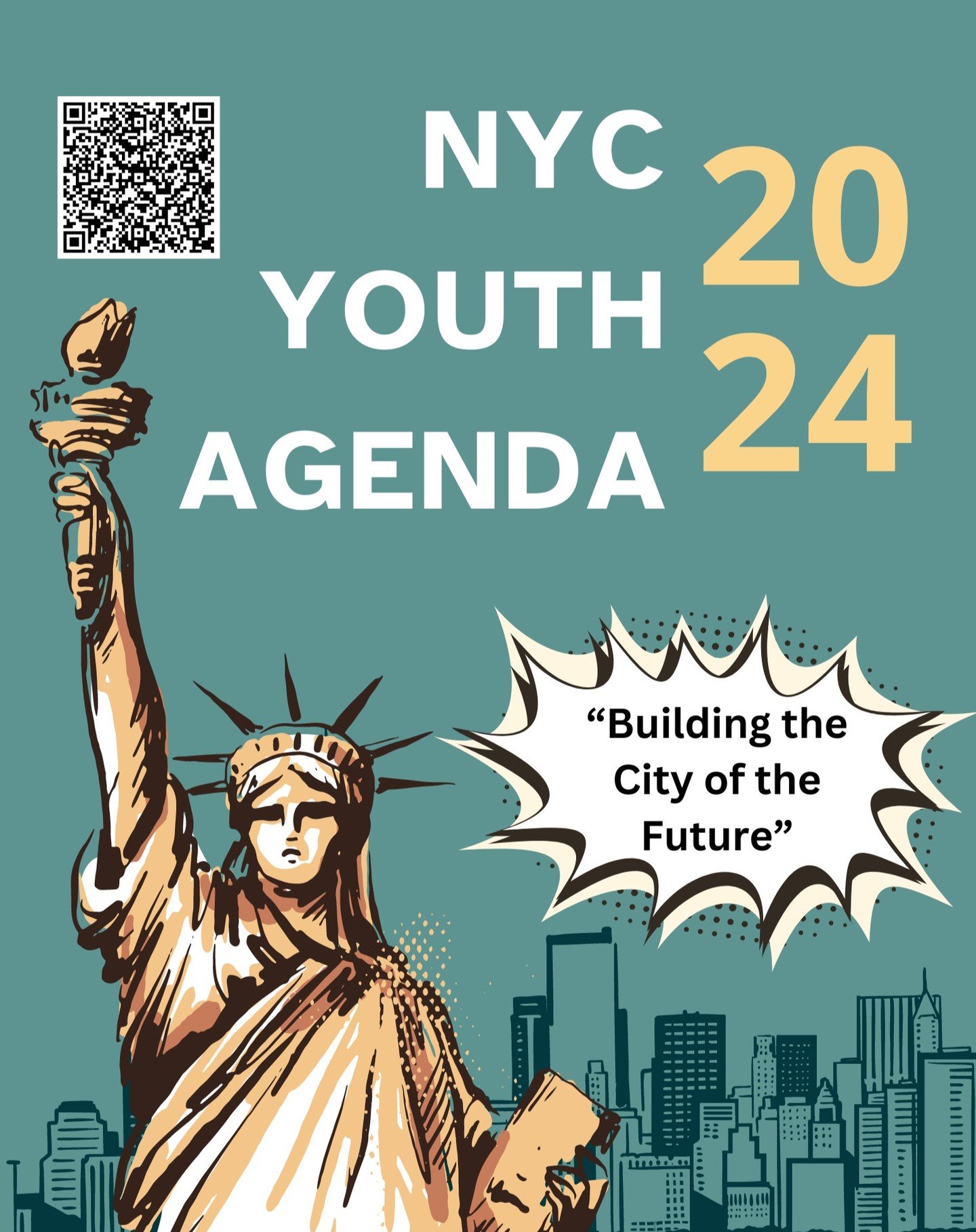 On April 15th the NYC Youth Agenda Coalition threw a &quot;Policy Party&quot; celebrating the release of our 2024 NYC Youth Agenda, highlighting key policy recommendations in the areas of Economic Mobility, Education Equity, Environmental Justice, Ho