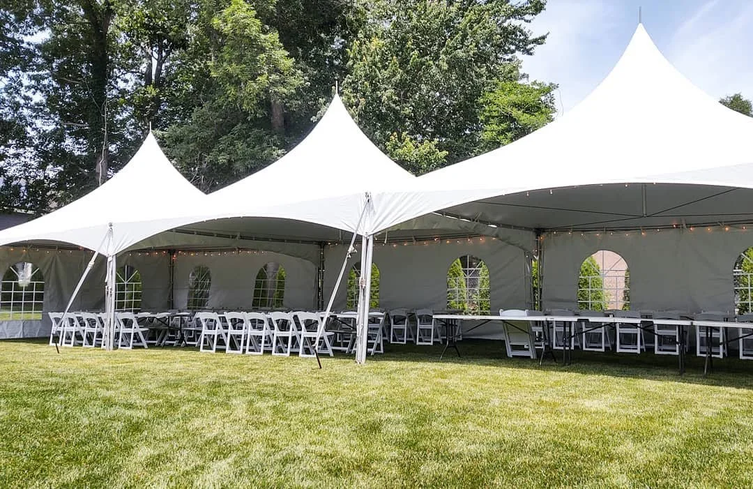 Our 20x60 tent, garden chairs and more in Waltham for a backyard wedding. 
#backyardtentrental #weddingtent #weddingrentals  #eventrentals #bostonevents #bostonwedding