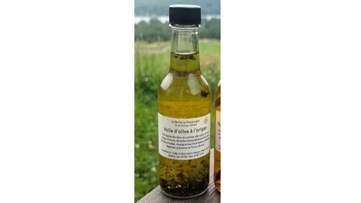 Huile d'olive parfumée à l'origan