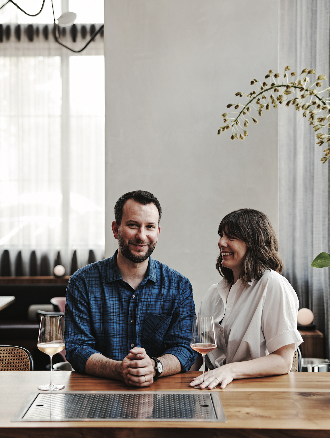  Jordan Smelt and Katie Barringer bring equal amounts of passion and precision to the books, wine, and cuisine they curate at Lucian. 
