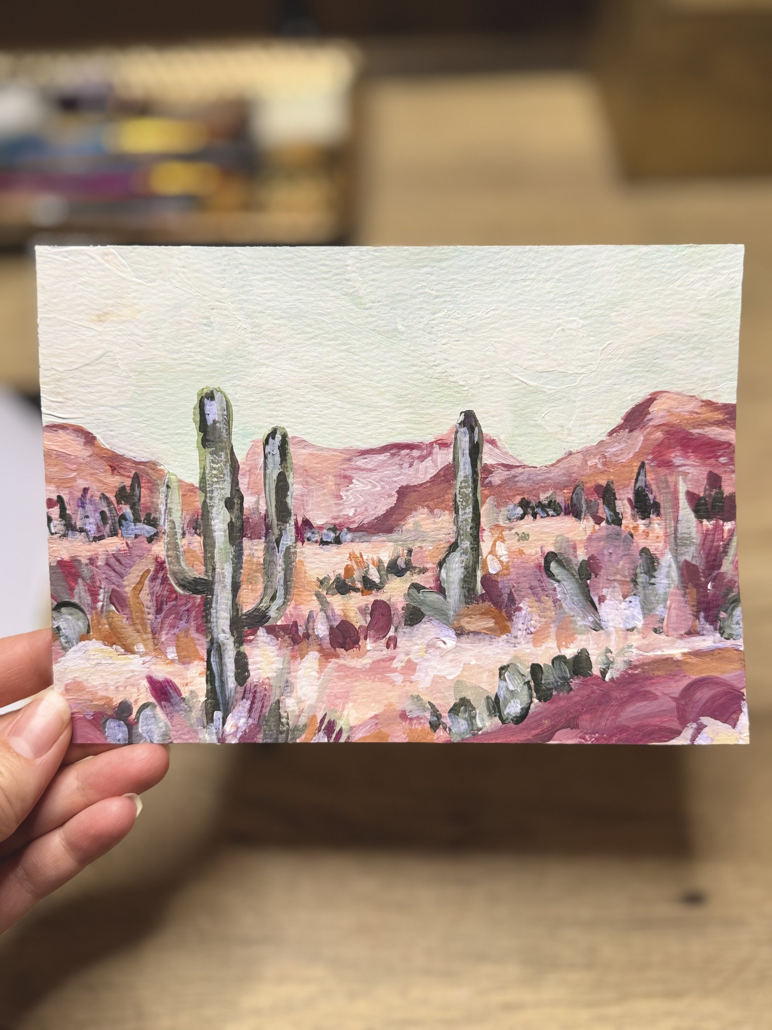 Autumn Saguaro ORIGINAL Painting