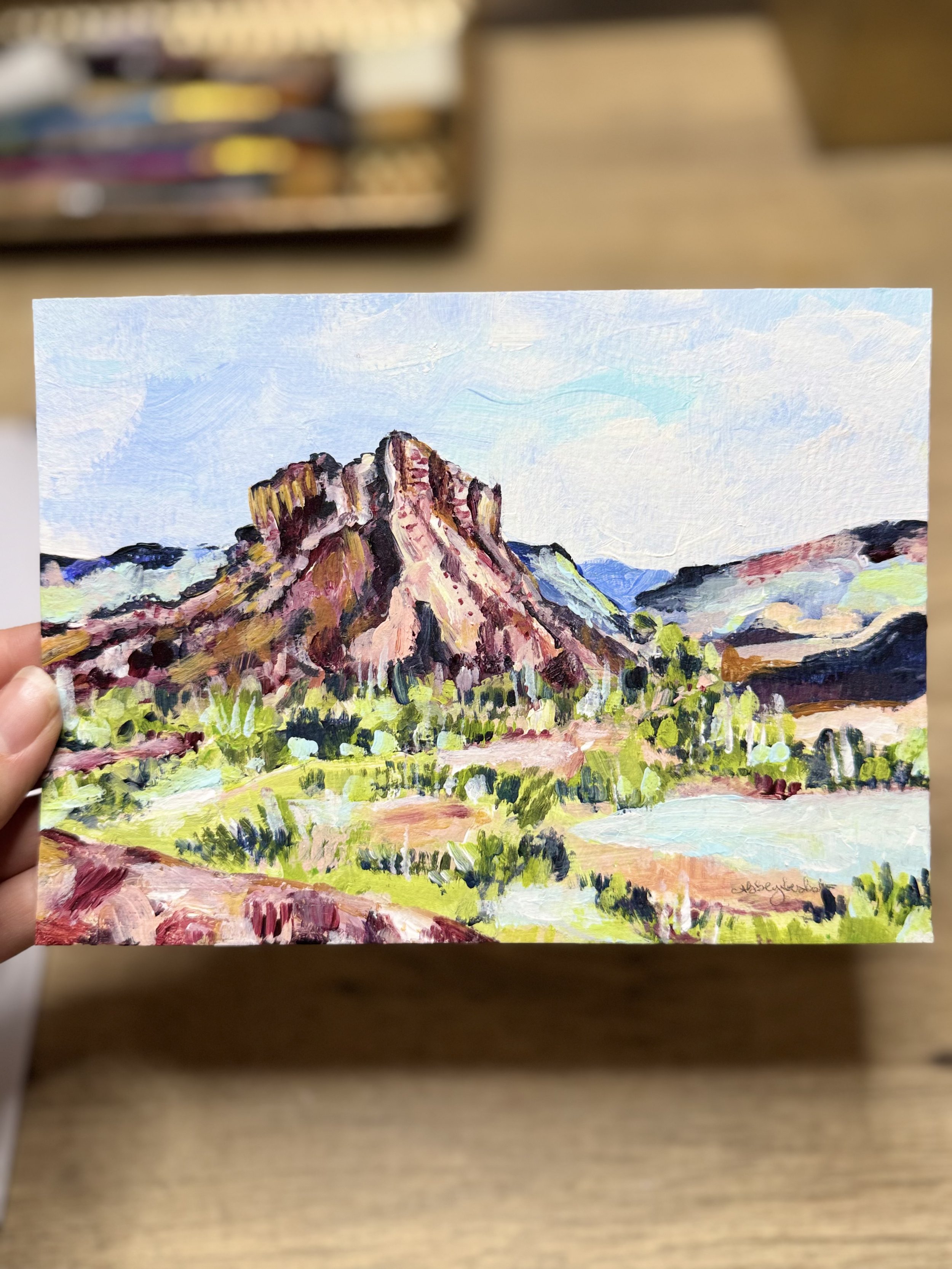 Palisade ORIGINAL Painting 5x7