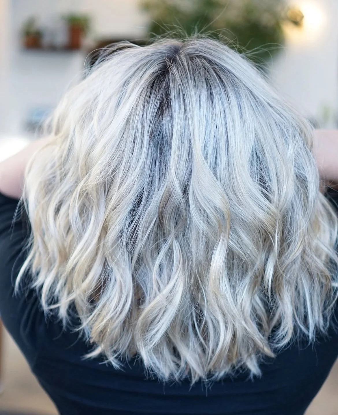 icy blonde, foiled blonde, white hair, bleach and tone