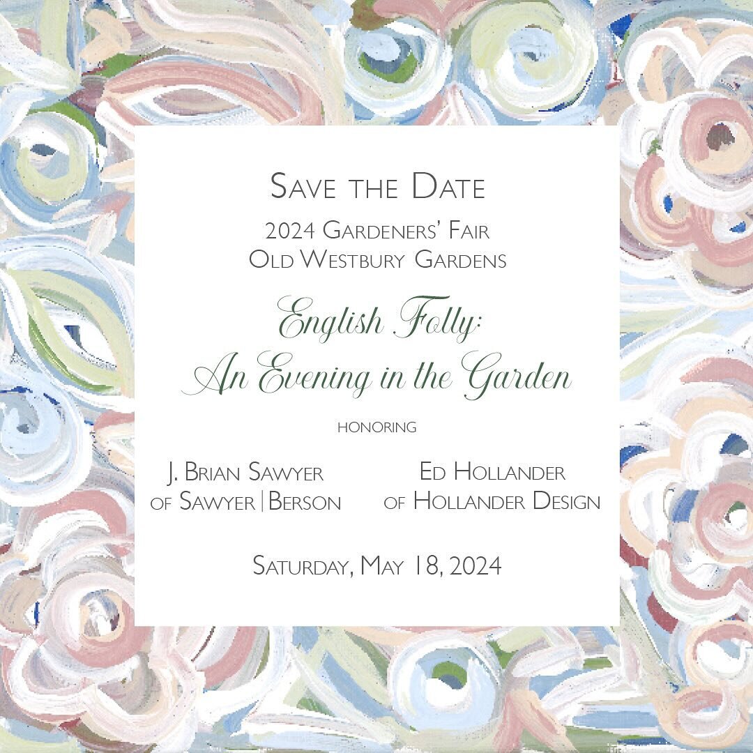 It&rsquo;s with the greatest honour to be co-chairing Old Westbury Gardens, Gardener&rsquo;s Fair, this May 18th with my dear friend Lynn Ely Dixon @ltedixon 🌺This will be a glorious and magical night with @alfredoparedesstudio and @bradfarb as the 