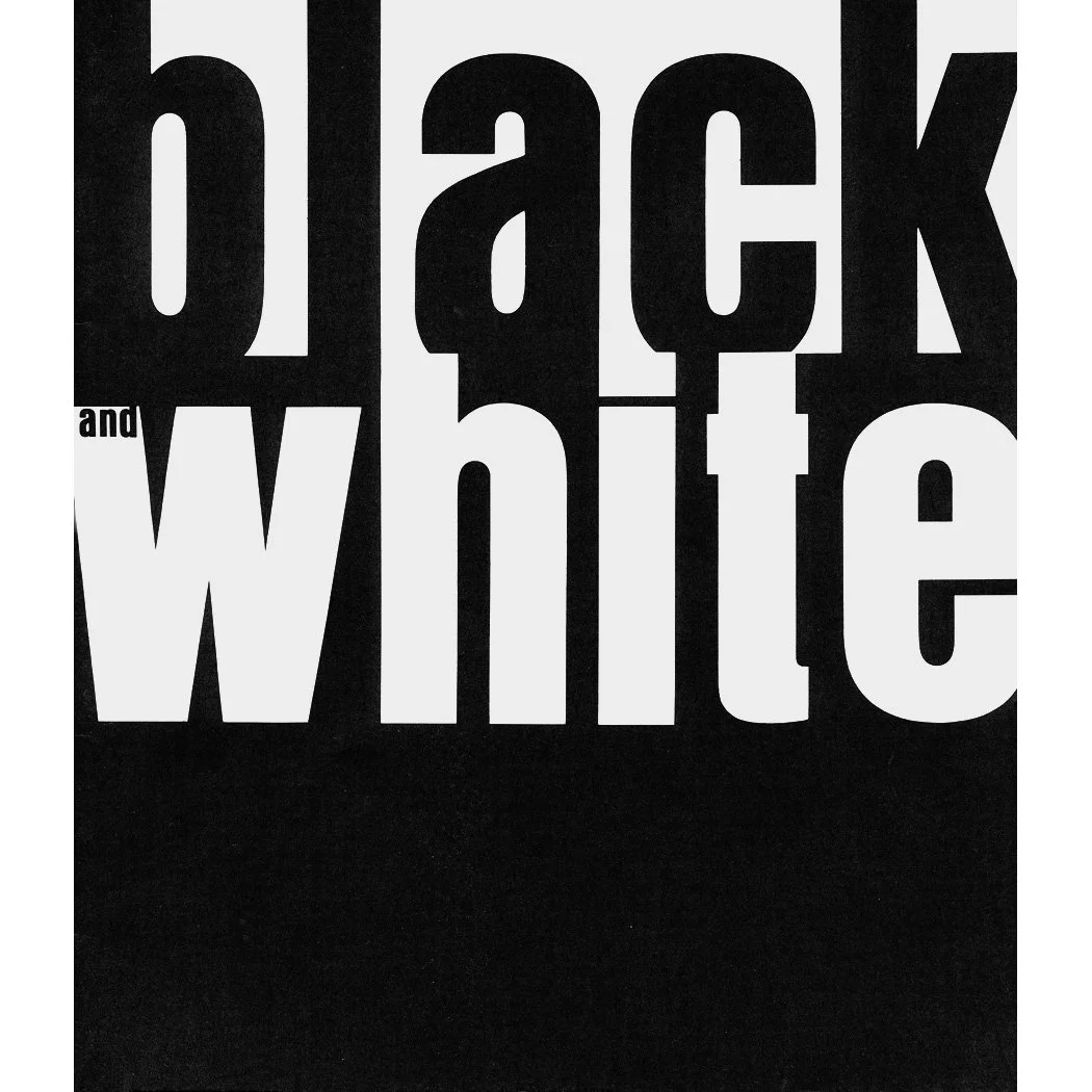 Black and White, The Jewish Museum, 1963
