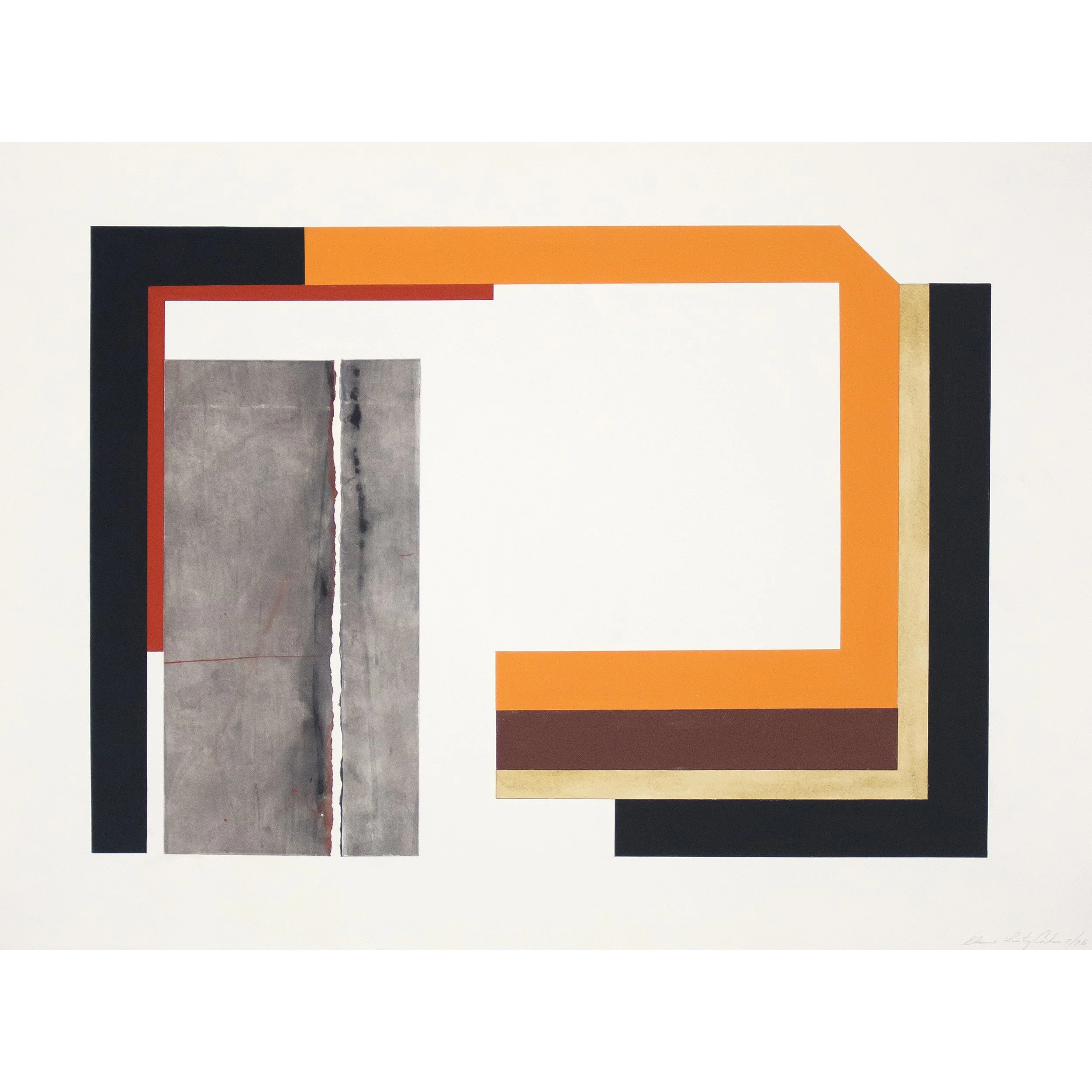 Untitled, 1976, gouache on paper, 22 1/2 x 30 in
