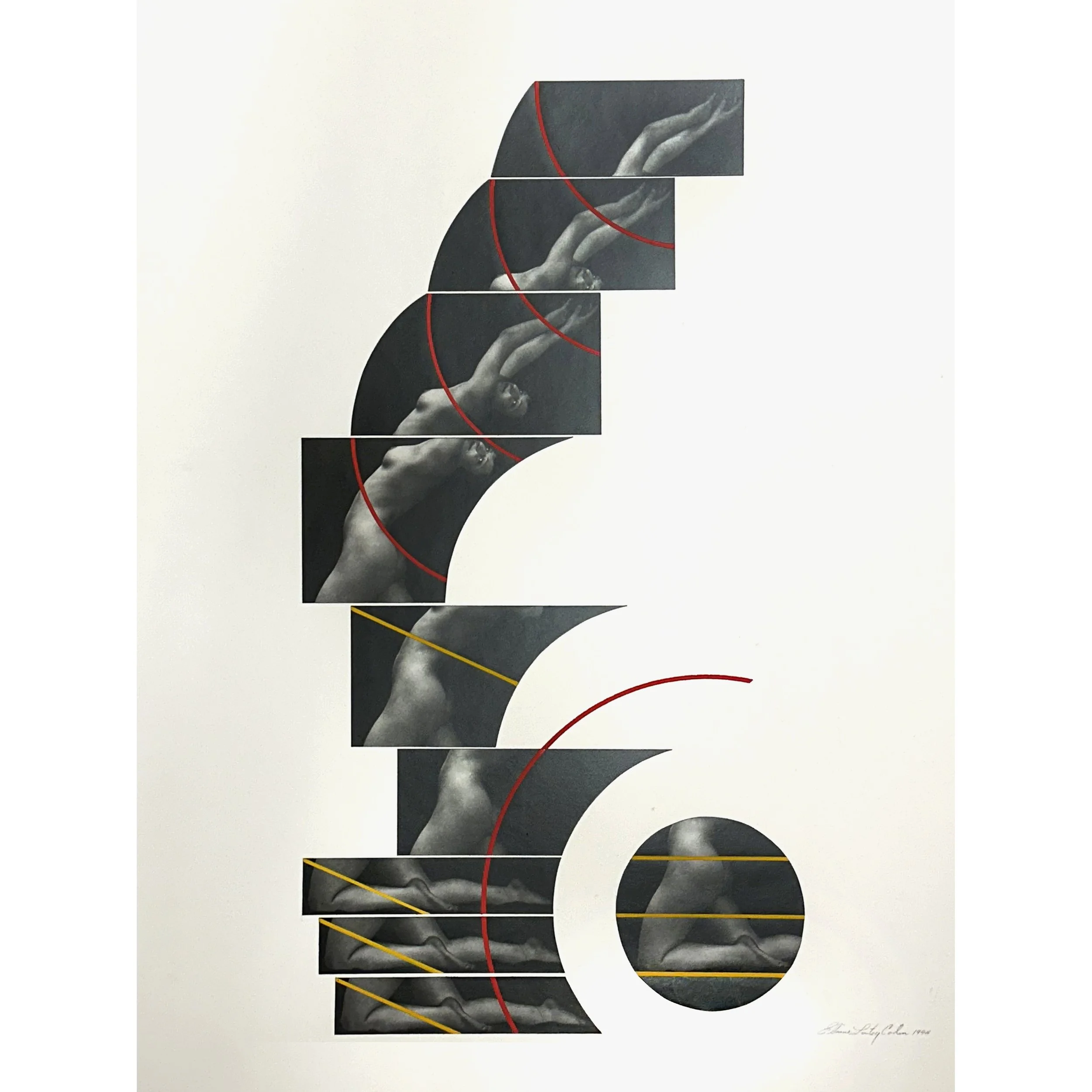 Untitled, 1994, mixed media photo collage, 22 1/2 x 17