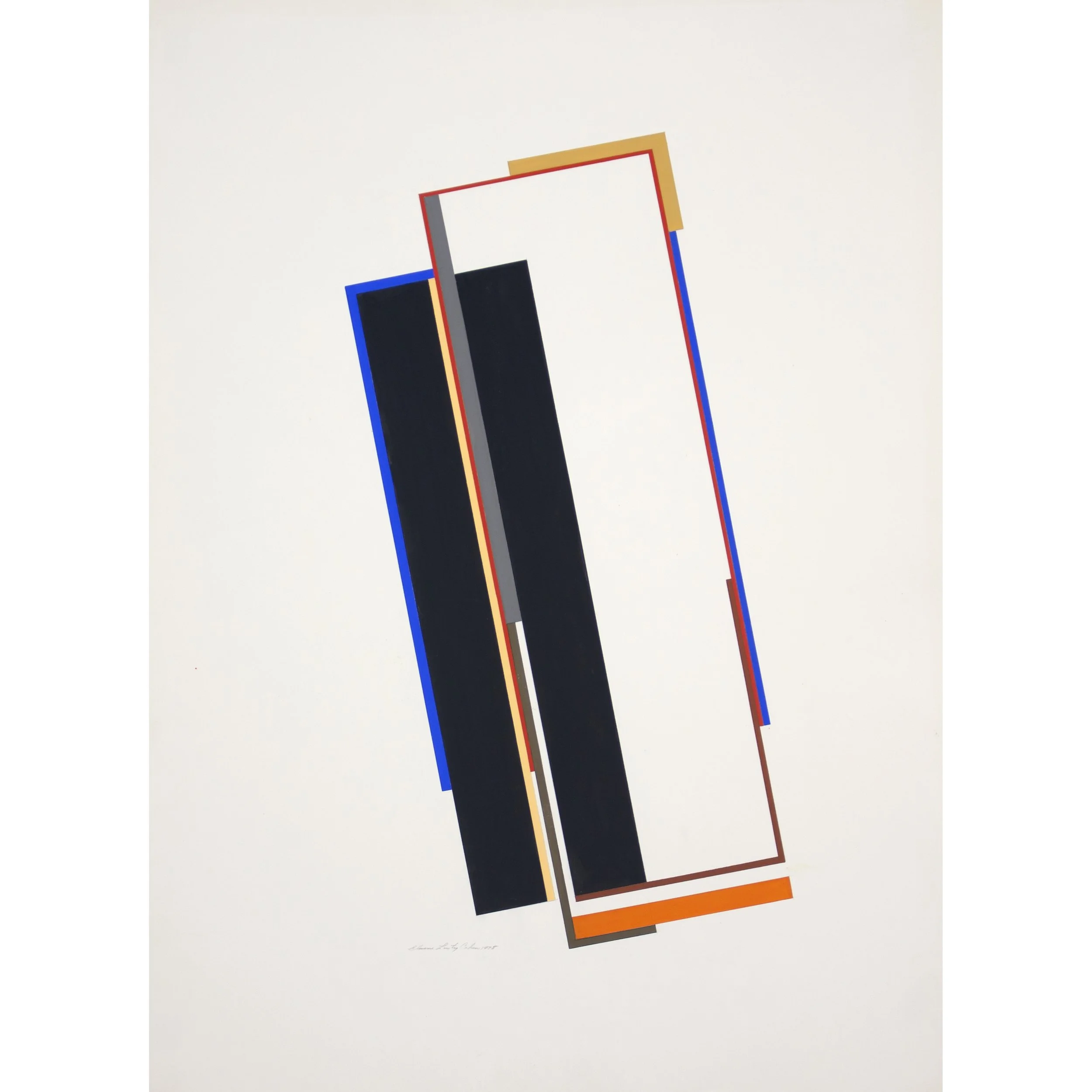 Untitled, 1978, gouache on paper, 31 x 23 in