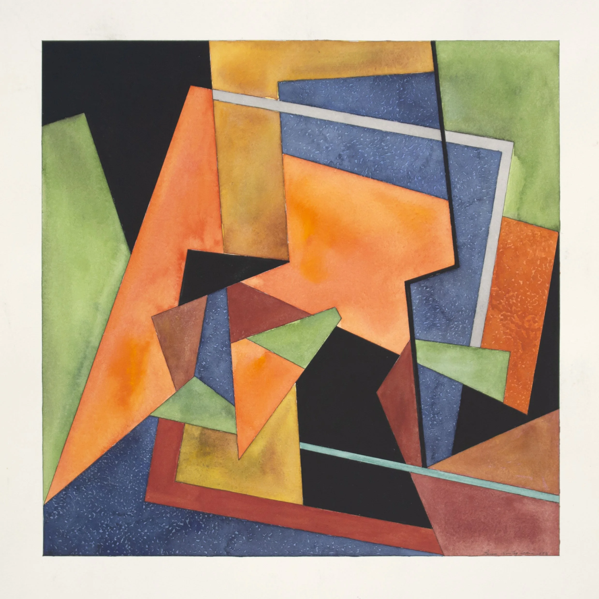 Untitled, 1984–5, watercolor on paper, 15 1/4 x 15 1/4 in
