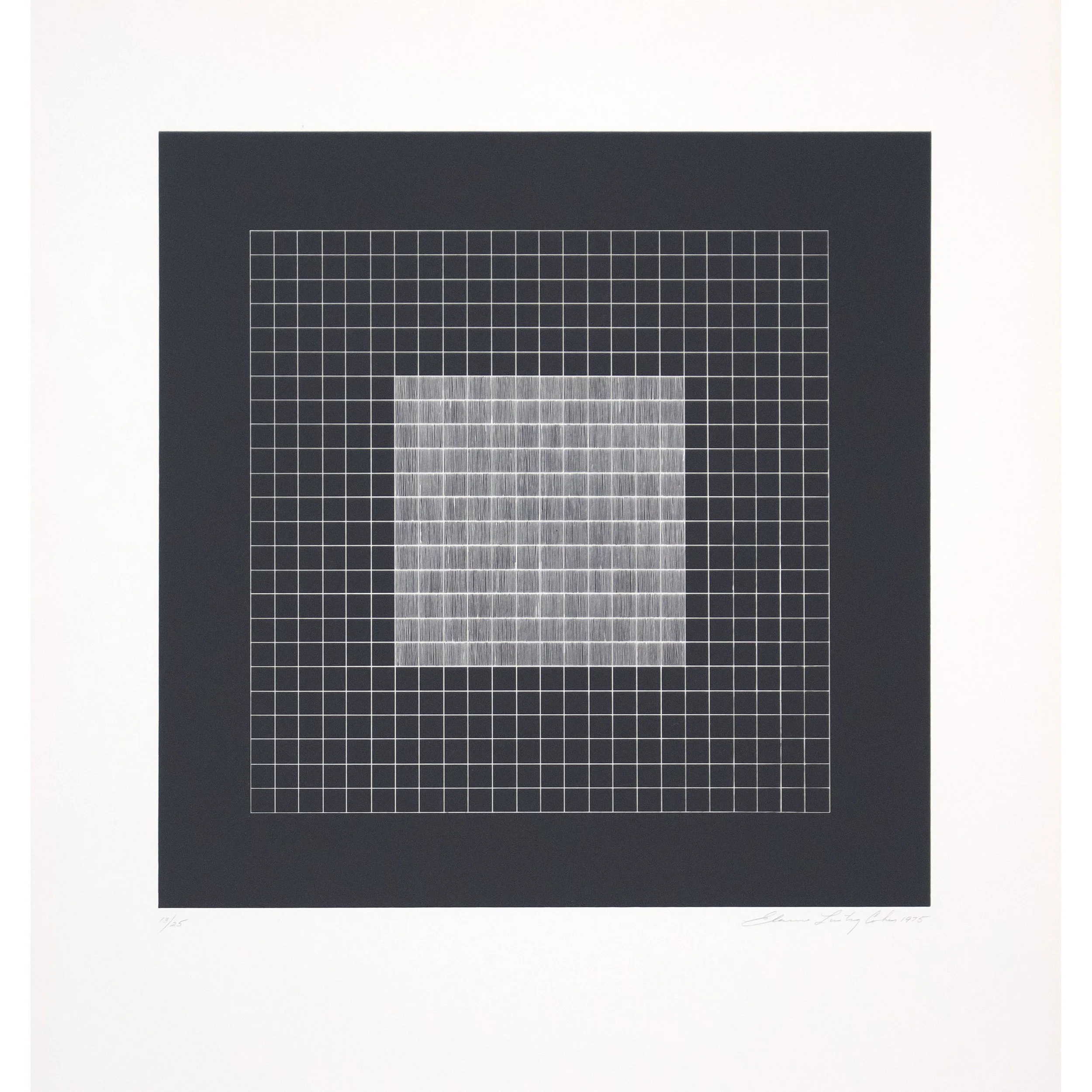 Untitled "Proofs", 1975, etching, ed. of 25 (5 + 1 proof), 22 x 23 in