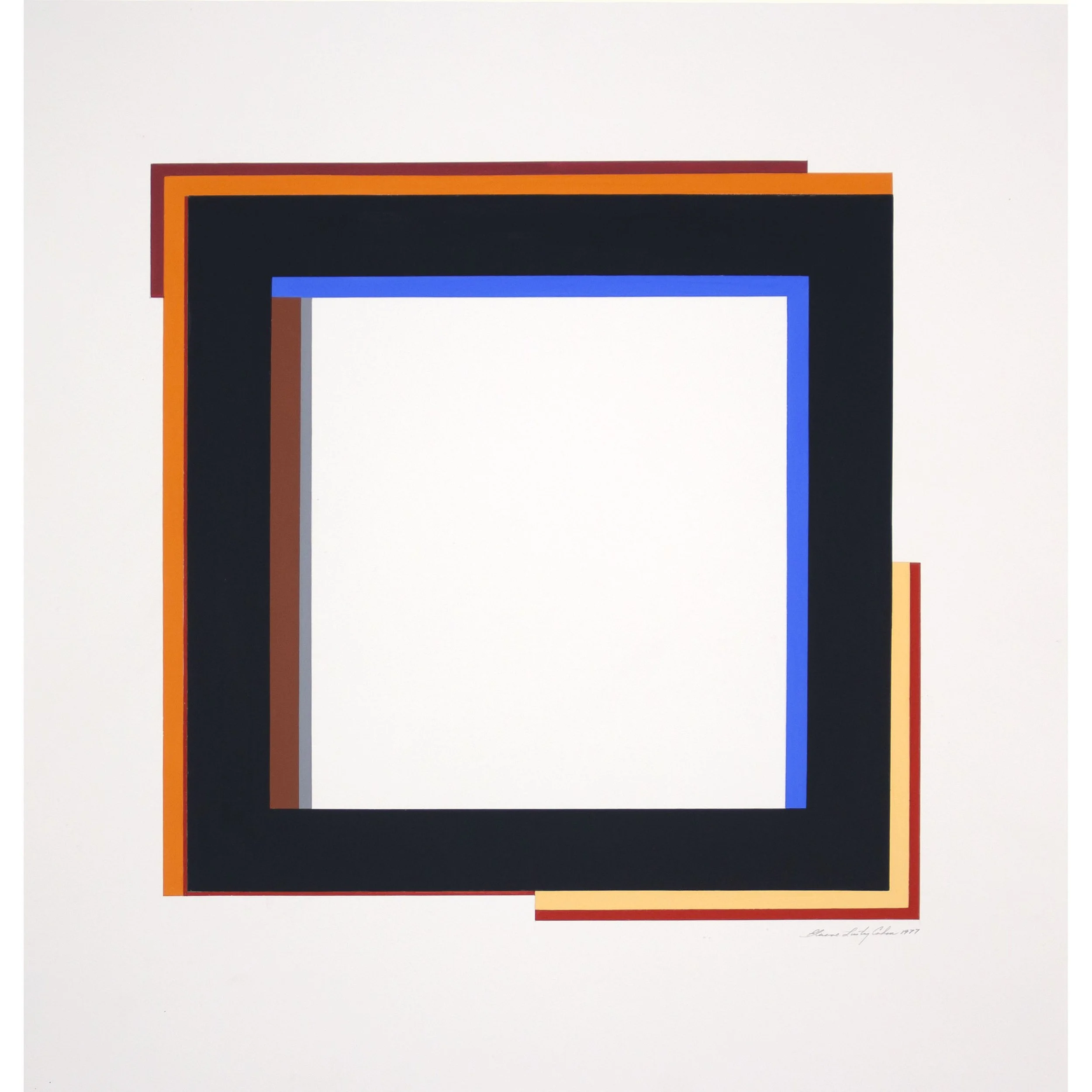 Untitled, 1977, gouache on paper, 21 5/8 x 20 3/4 in