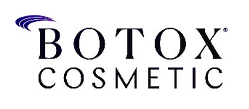 Botox Cosmetic logo with stylized swoosh in the top left corner.