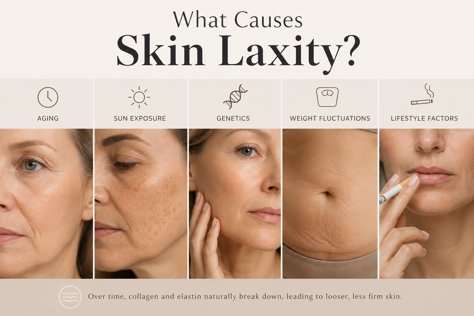 skin laxity causes