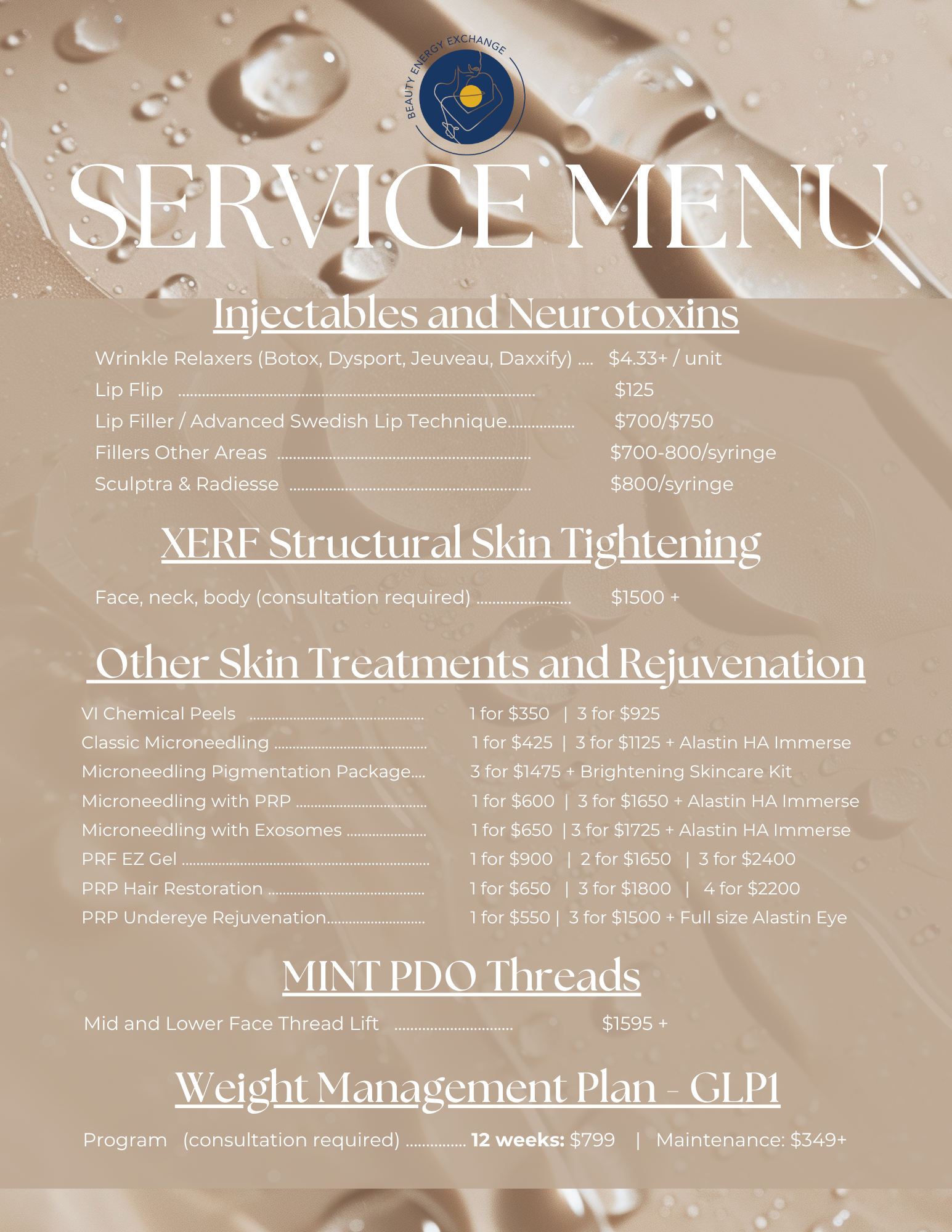 med spa pricing San Diego