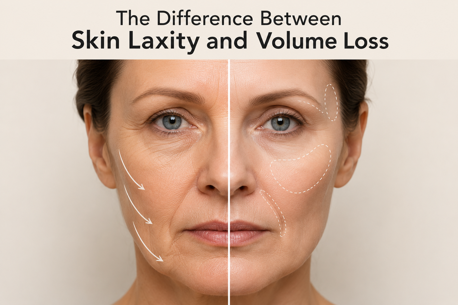 skin laxity and volume loss
