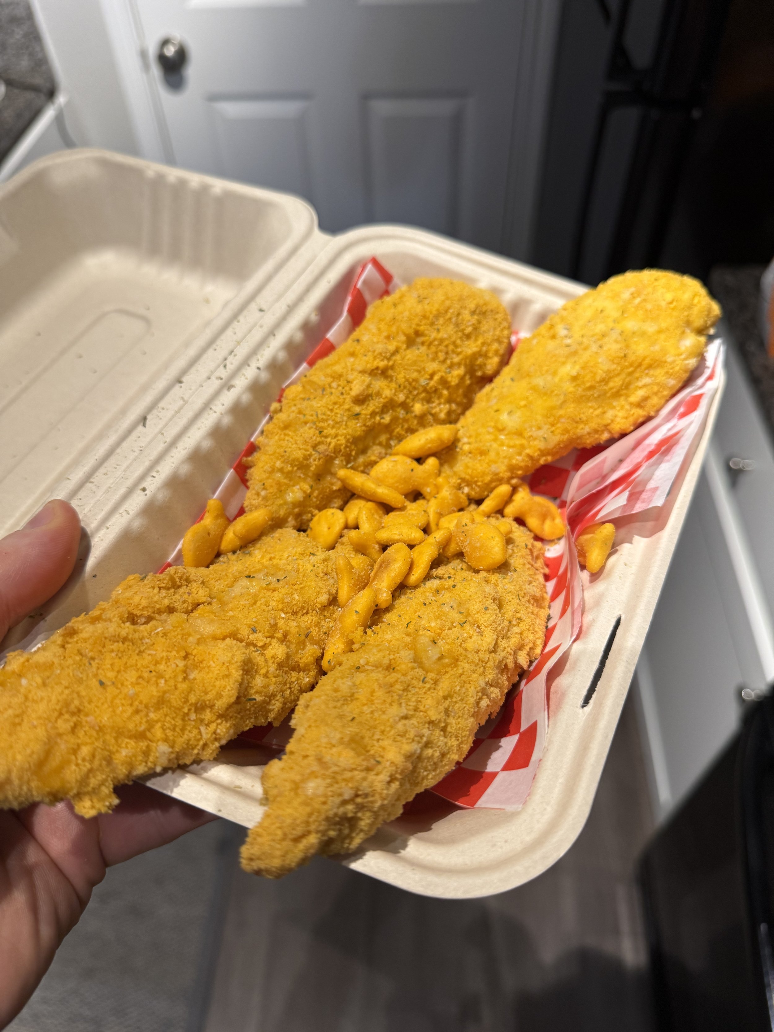 Goldfish Cracker Baked Chicken