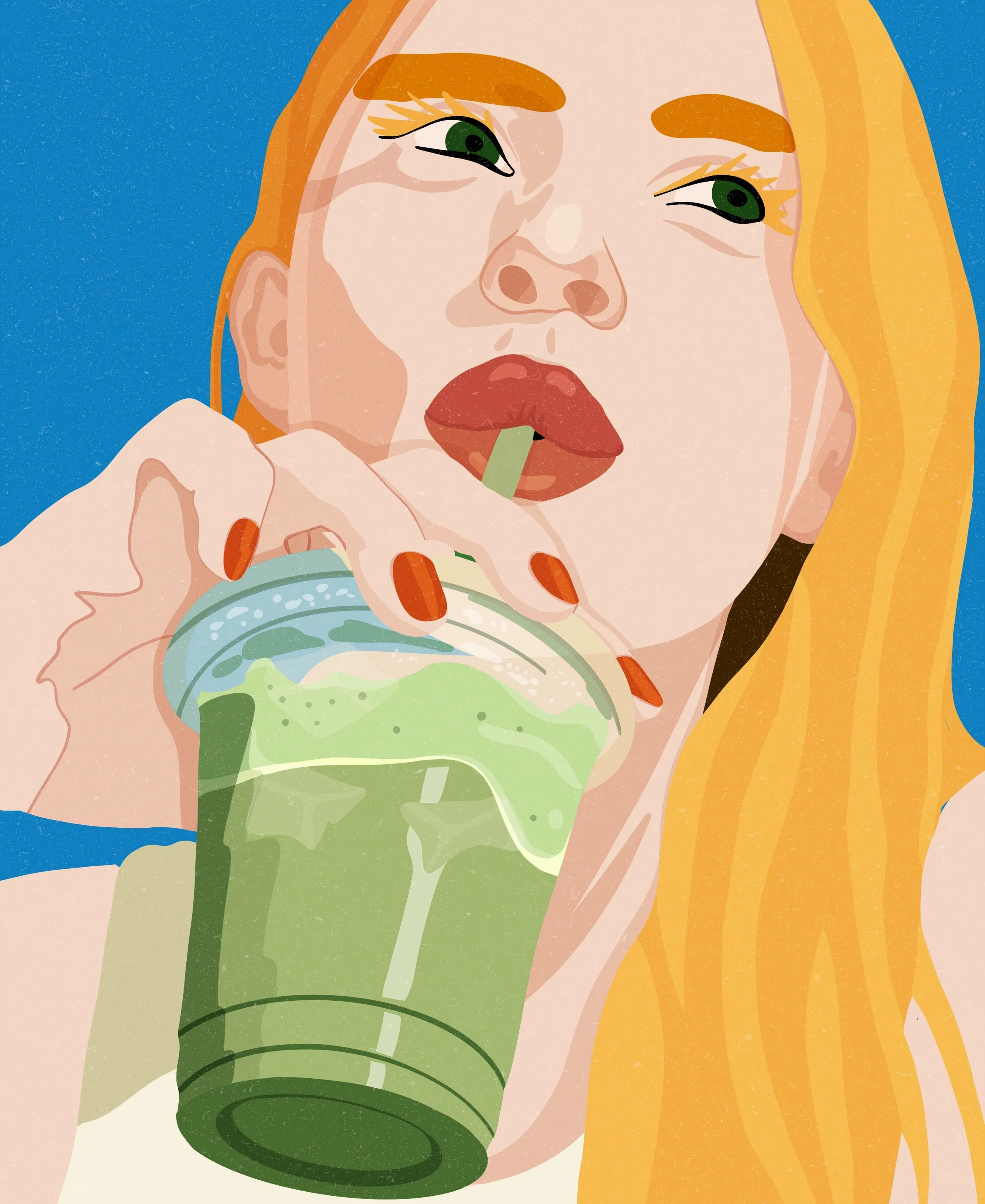   Matcha latte.    
  
Personal Work 