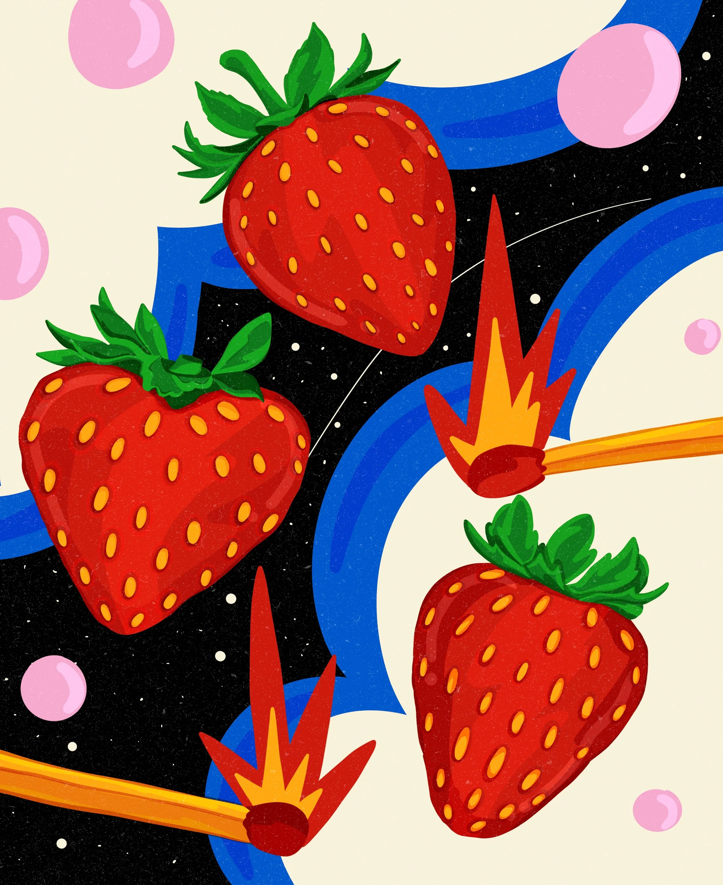   Strawberries on fire!    
  
Personal Work 