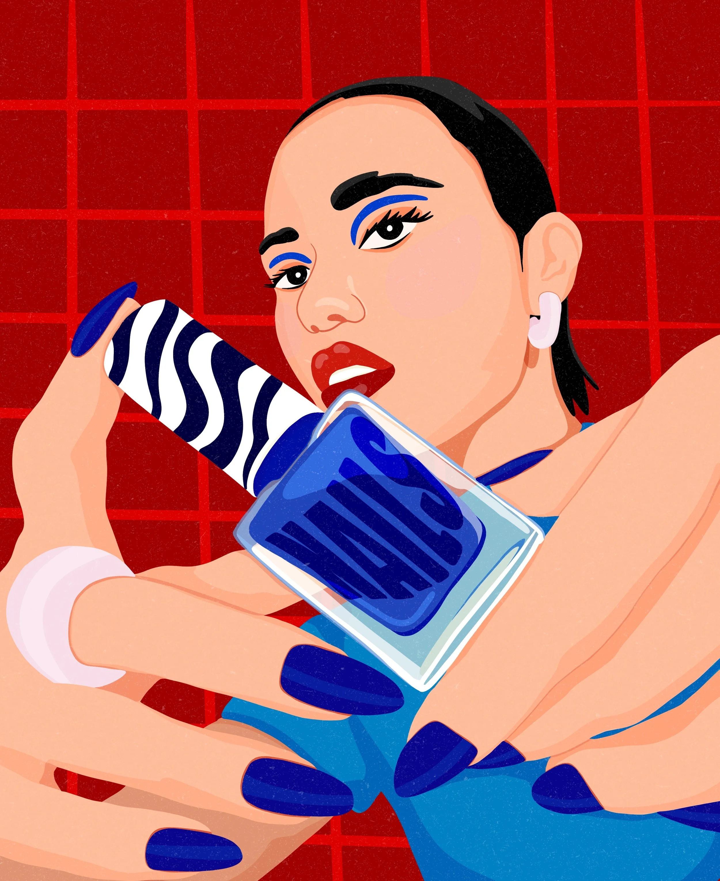   Obvious nail color!    
  
Personal Work 