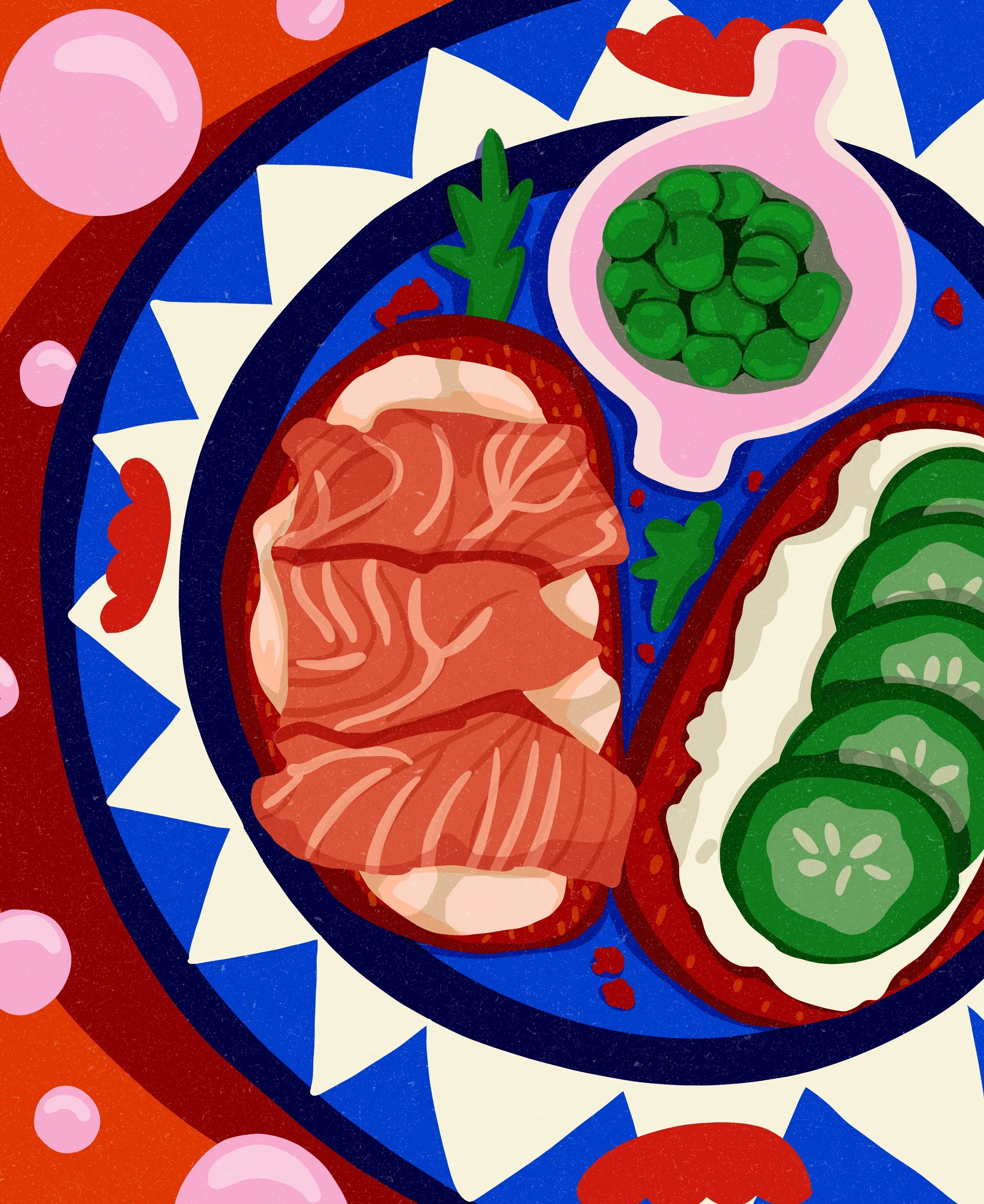   Something edible.    
  
Personal Work 