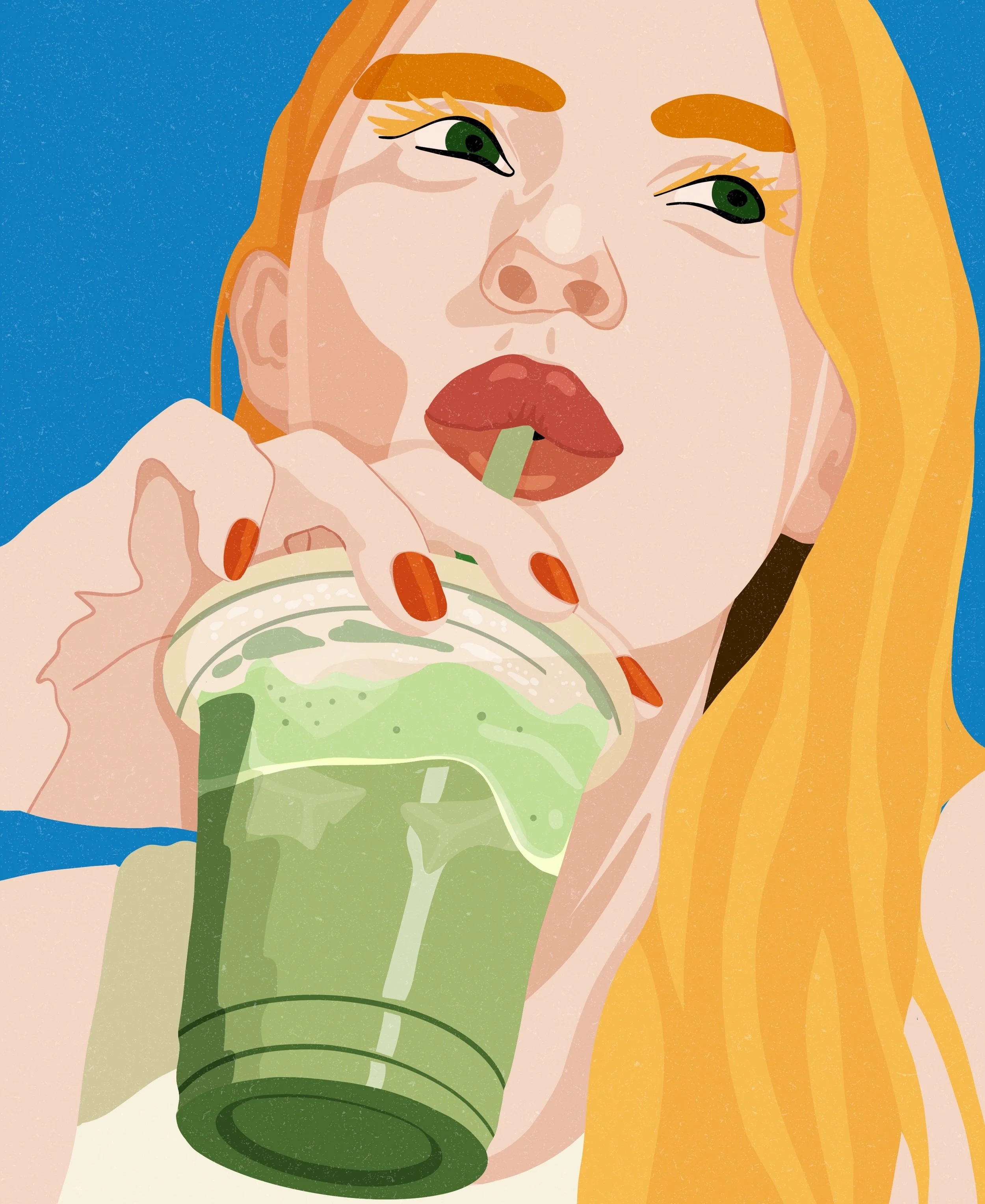   Matcha latte.    
  
Personal Work 