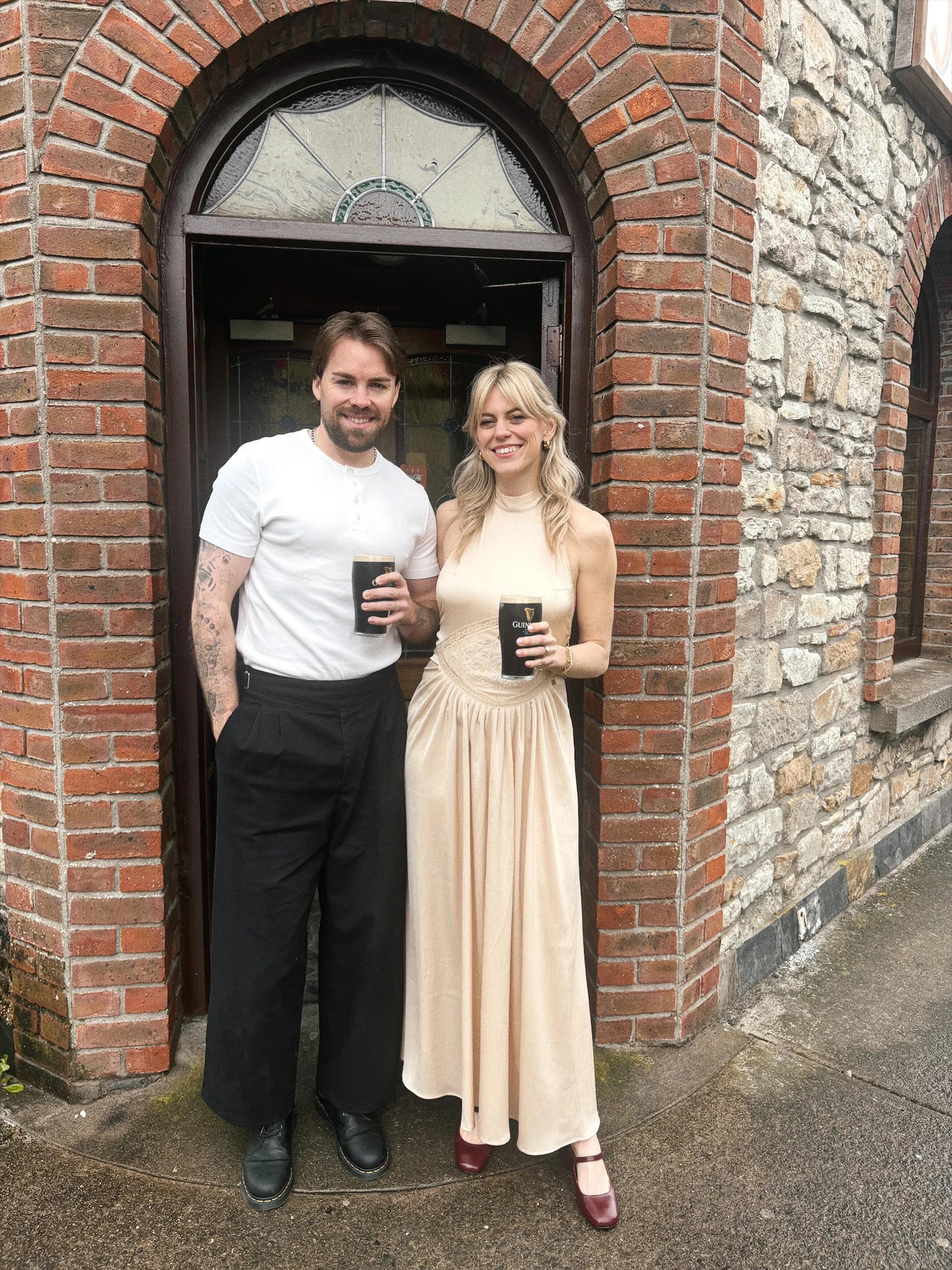 happy three years to the guy that very easily stole my heart. I&rsquo;m so thankful to call you my husband. starting year three strong as we settle into life in Ireland. 💚