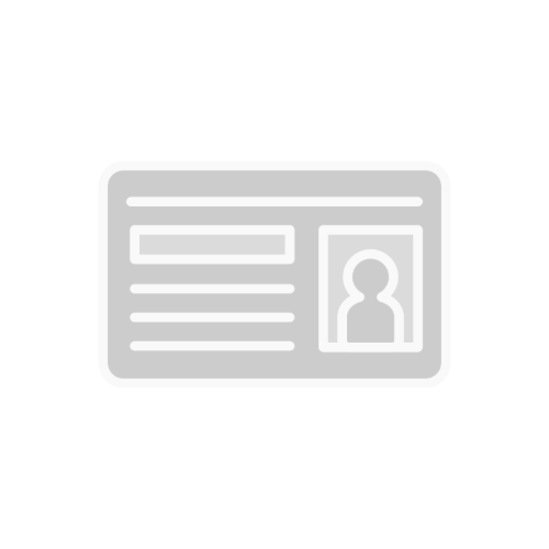 Icon of an identification card or driver license with a photo and text.