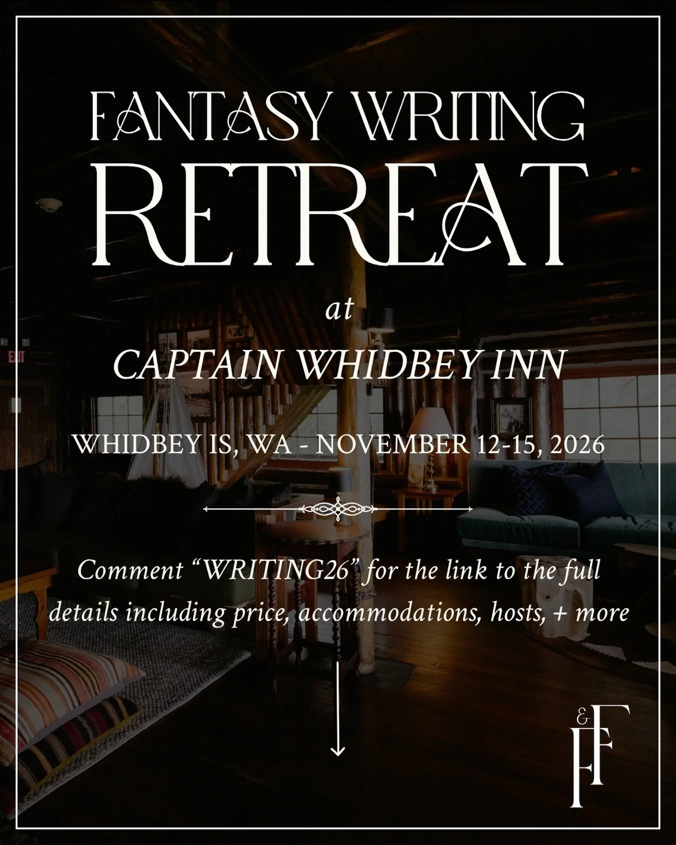 Surprise! We&rsquo;re hosting another writing retreat!!

Registration will be opening up on Monday, April 26th at 12pm ET to The Writer&rsquo;s Corner members ONLY, before opening to our email list at 2pm ET. Tickets will become public for everyone o