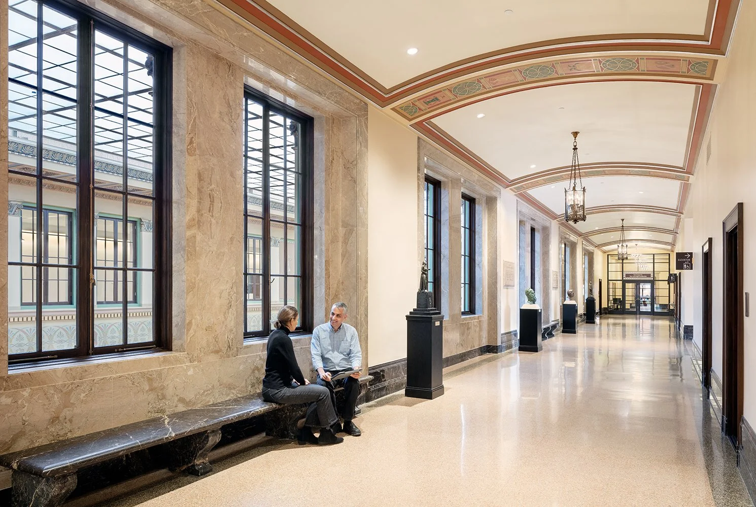 Int. Historic Library Corridor
