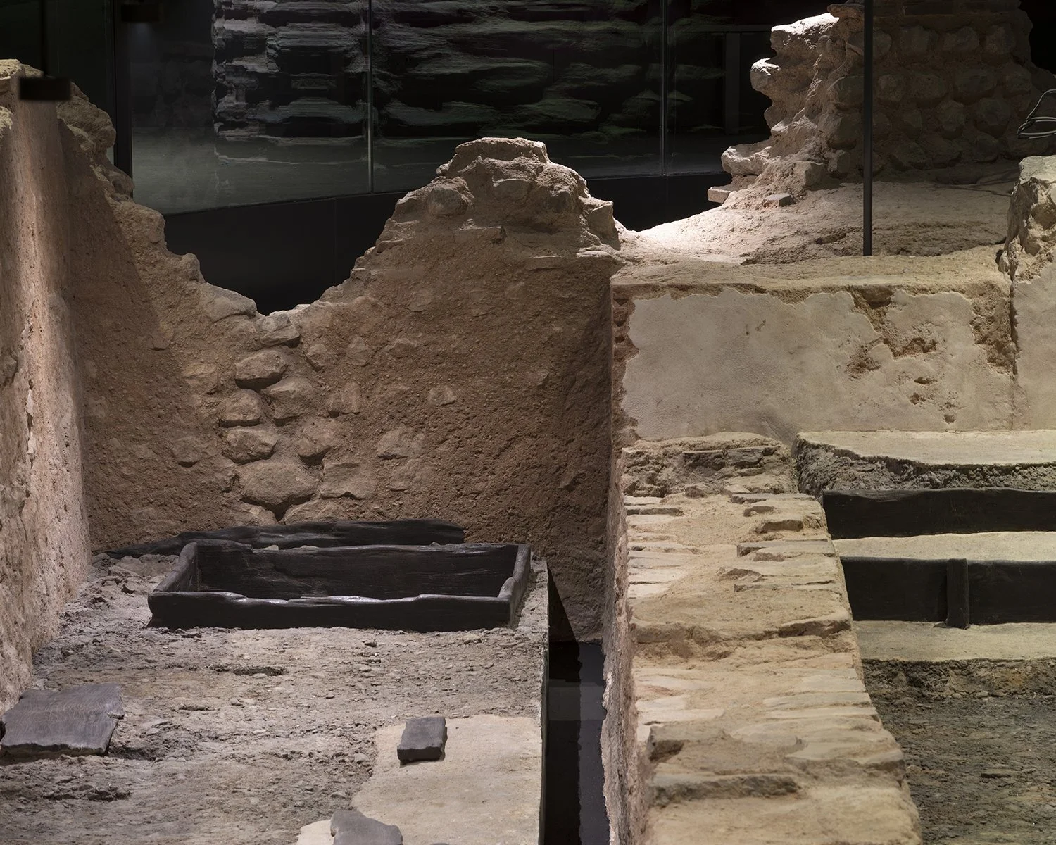 Close-up London Mithraeum Ruins