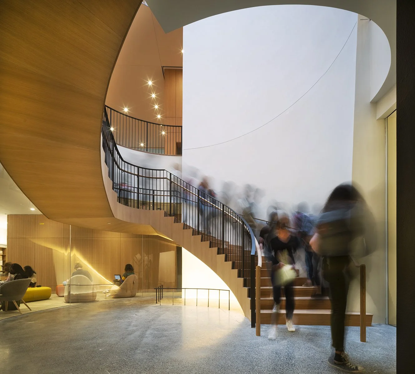 Int. University LIbrary Central Stairs