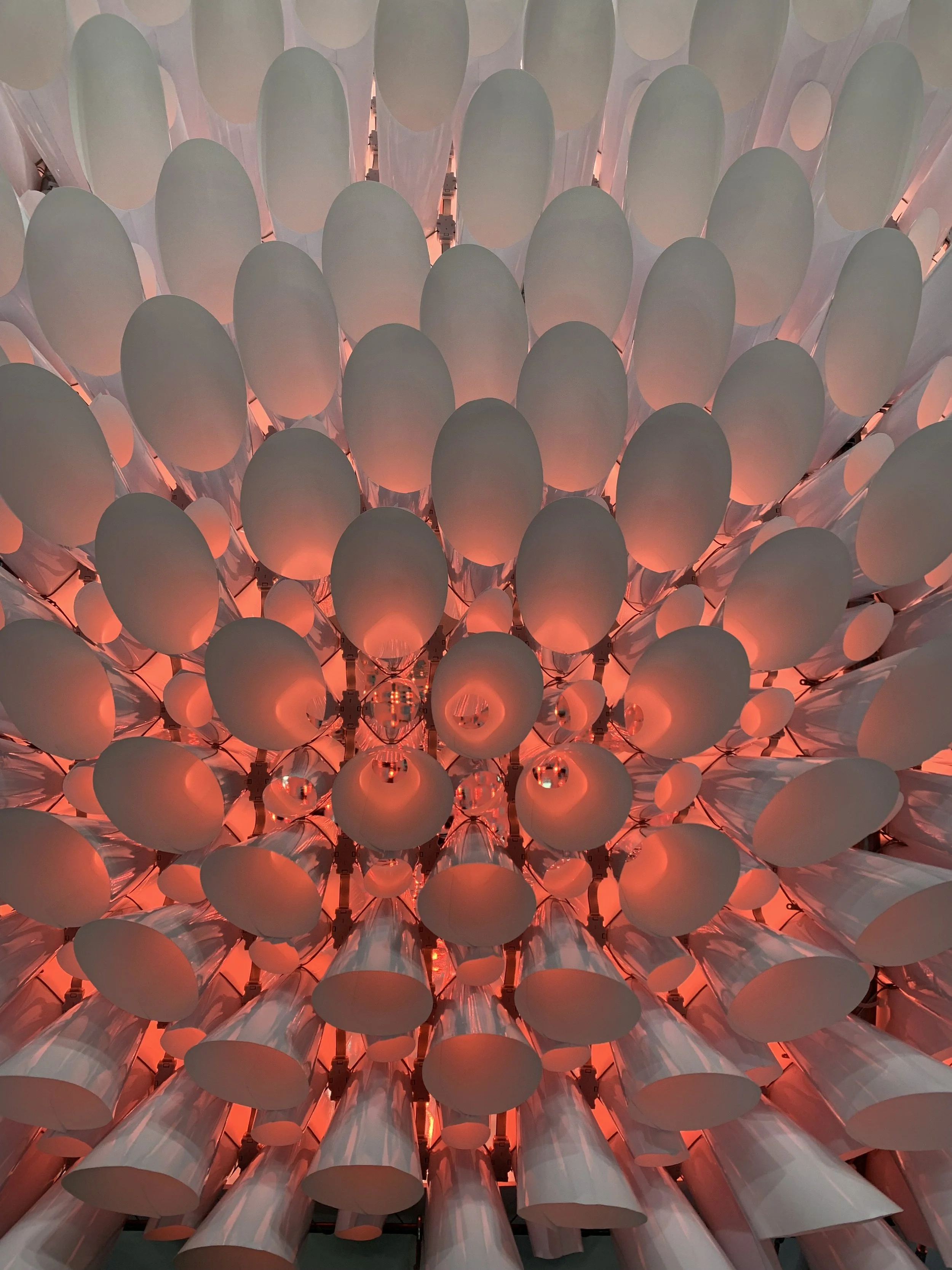 Light Art Installation Close-up