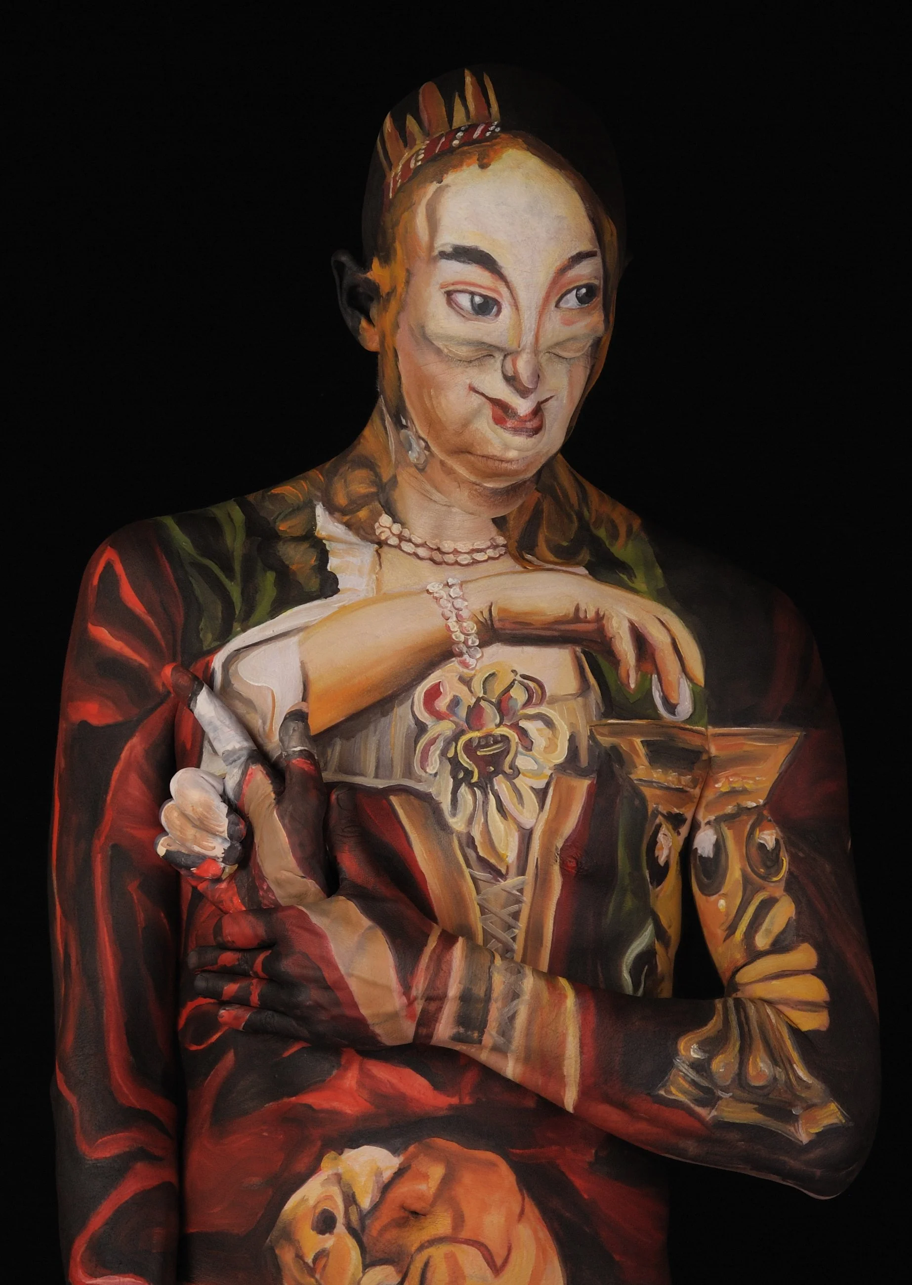 Cleopatra's Feast (center panel), after Jordaens