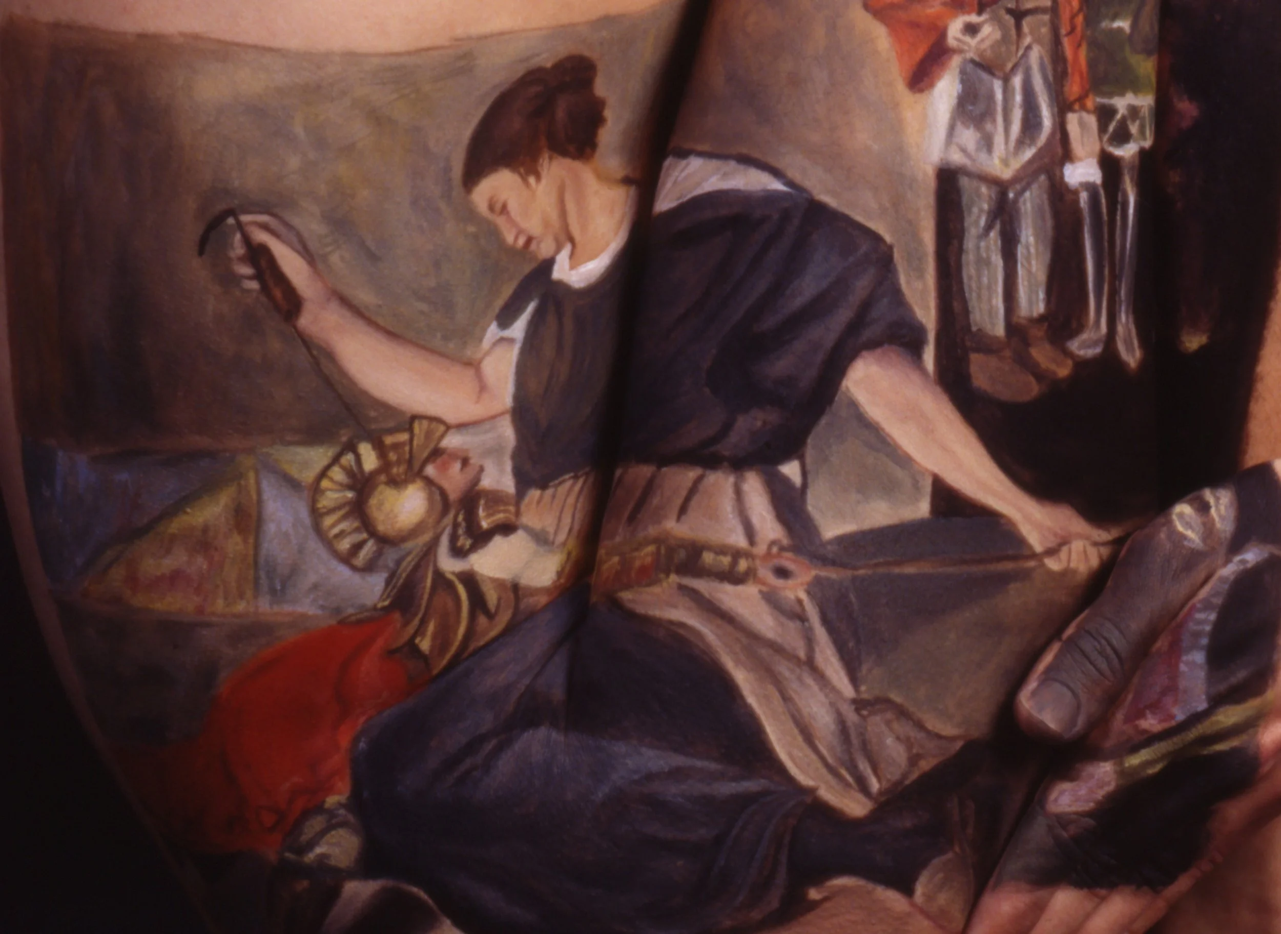 Woman With Puppets, after Bergler