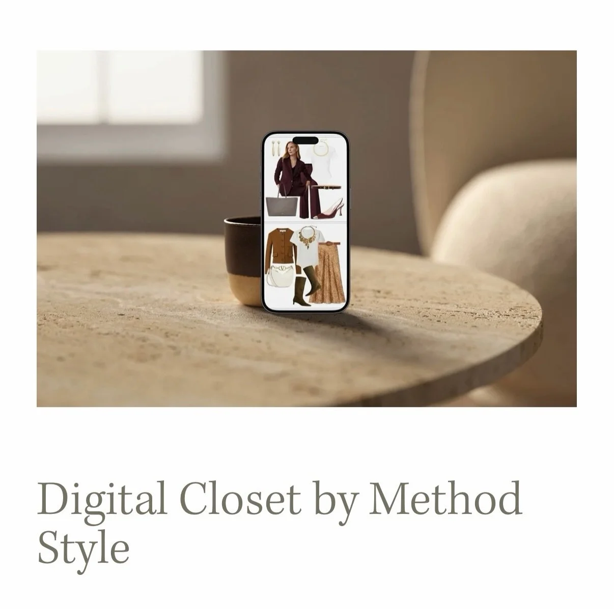 ✨ INTRODUCING THE DIGITAL CLOSET BY METHOD STYLE ✨

Your closet ~ organized, styled and accessible right from your phone.

The Method Style Digital Closet takes the pieces you already own and turns them into a beautifully organized virtual wardrobe. 