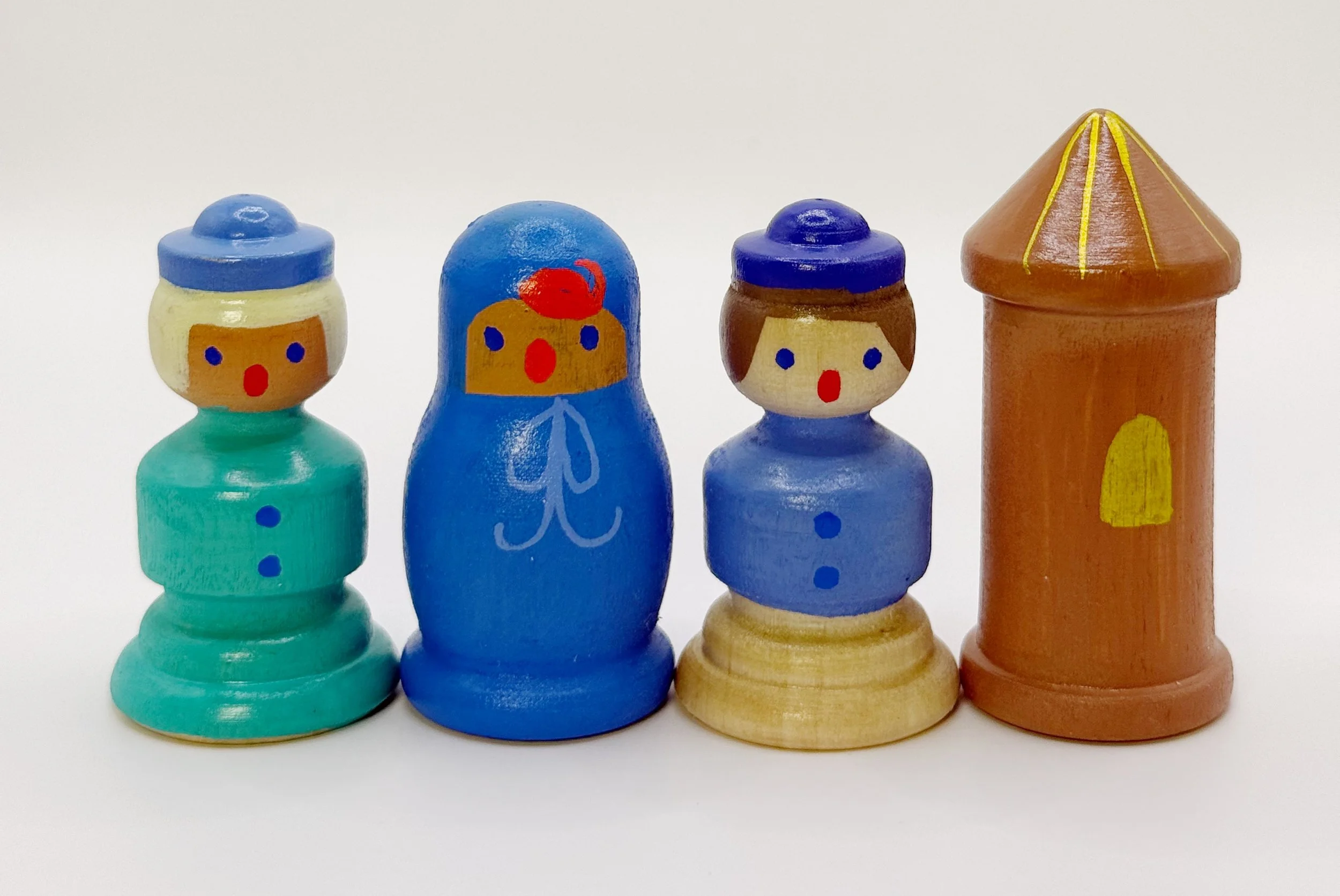 Hand PaintedWooden Toys - Tiny Set